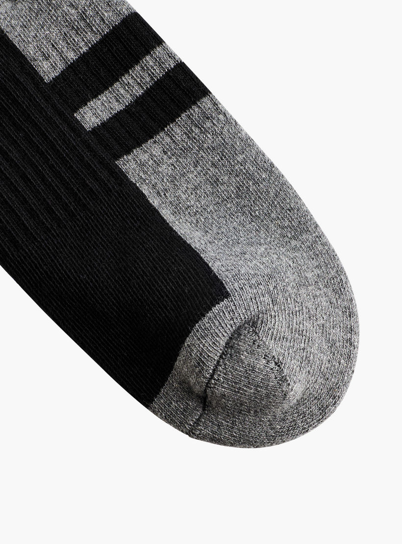 طقم جوارب نصف تيري 3 أزواج بطول الكاحل للرجال-men-socks-image-3