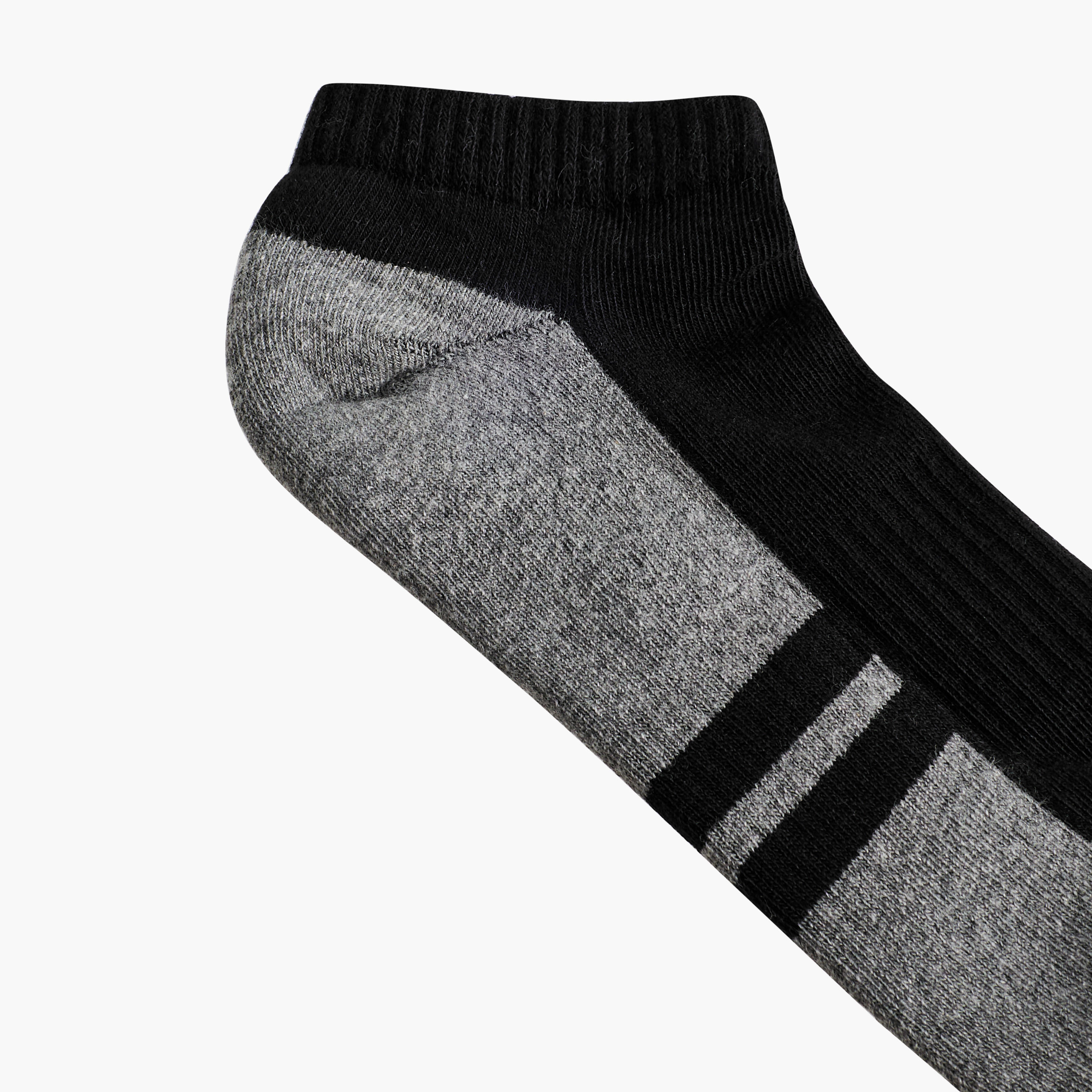 طقم جوارب نصف تيري 3 أزواج بطول الكاحل للرجال-men-socks-image-5