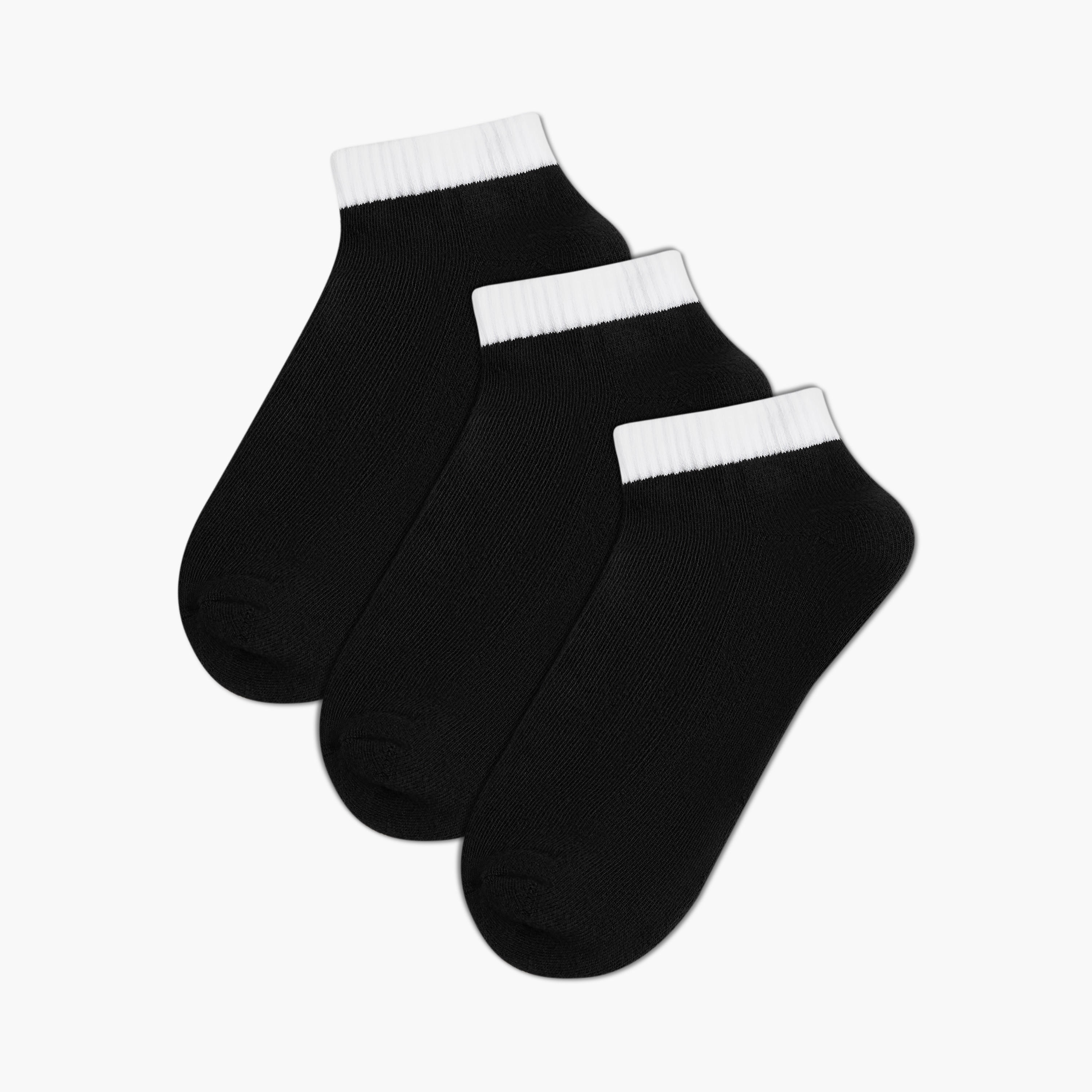 Men Socks Ankle Length Half Terry - Set of 3-men-socks-image-1