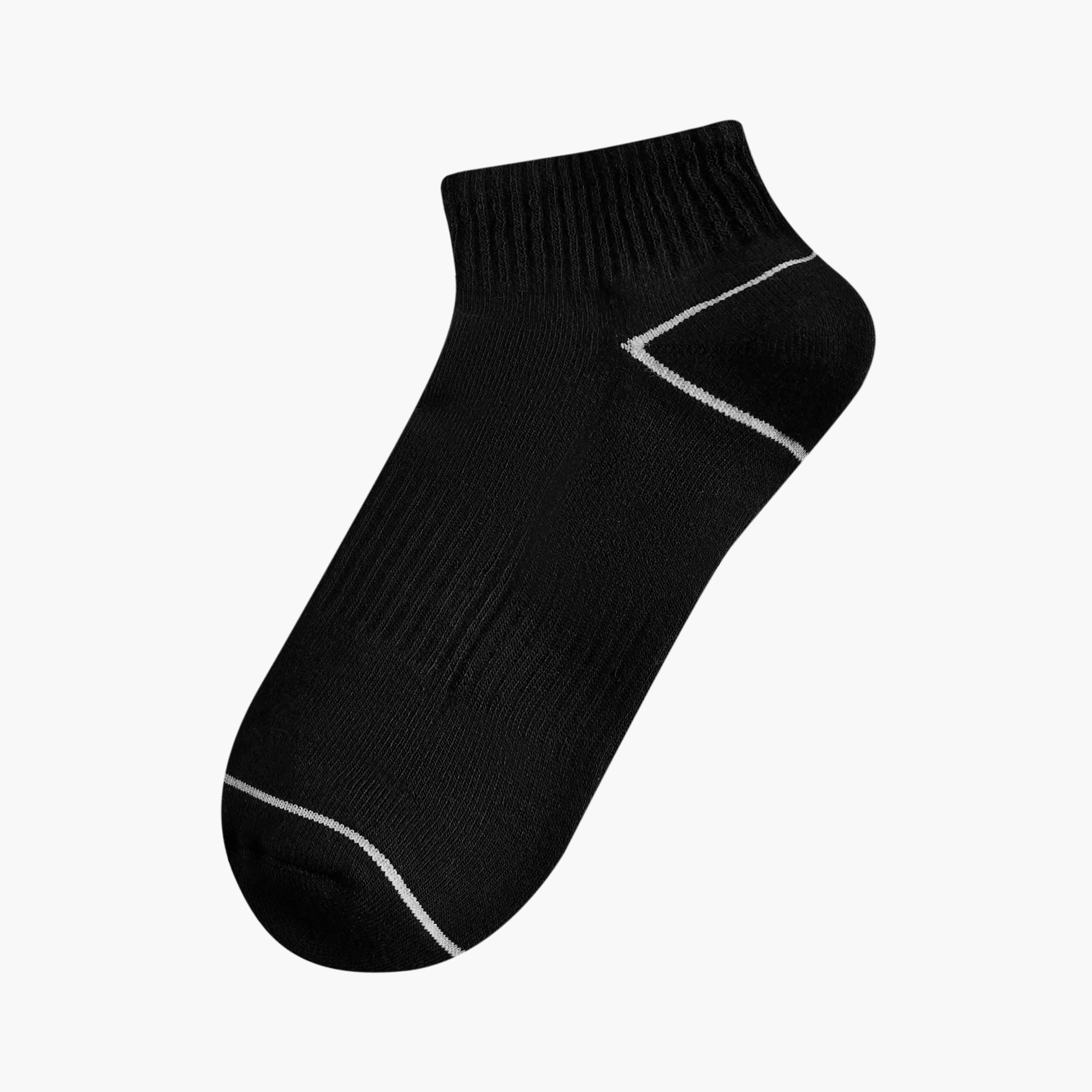 طقم جوارب نصف تيري 3 أزواج بطول الكاحل للرجال-men-socks-image-2