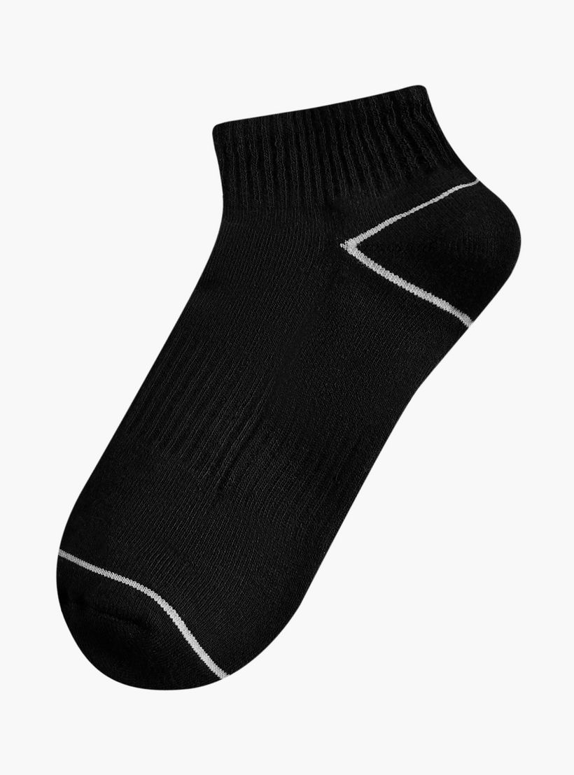 طقم جوارب نصف تيري 3 أزواج بطول الكاحل للرجال-men-socks-image-2