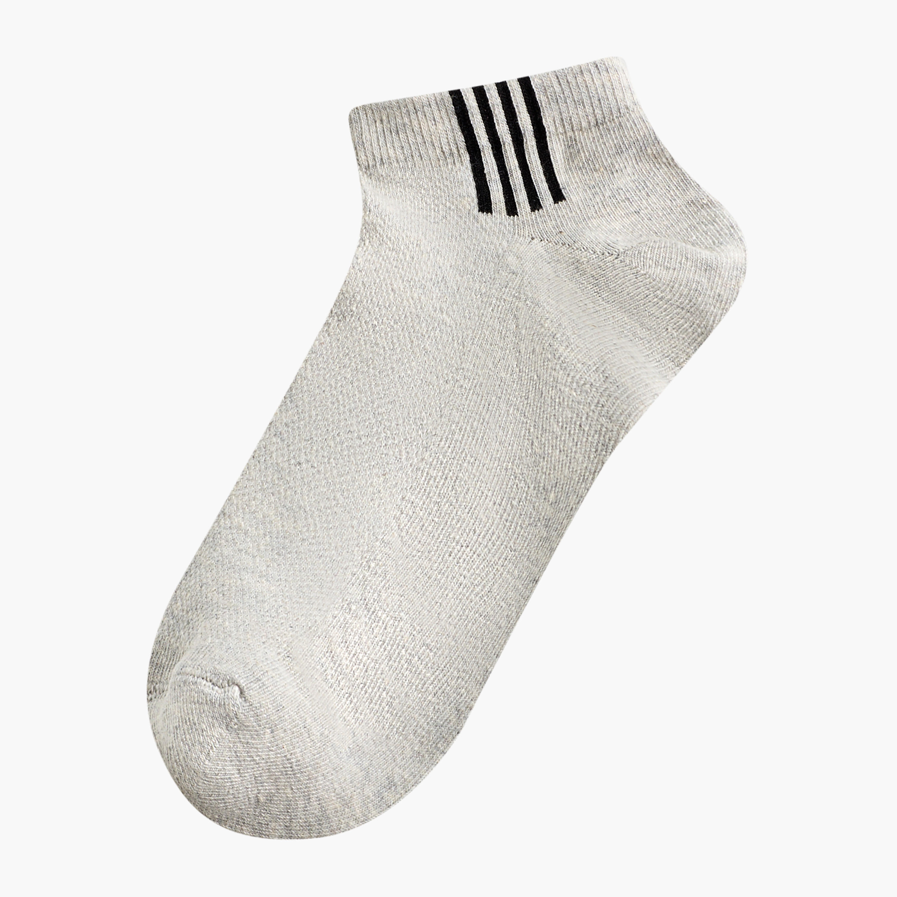 طقم جوارب طول الكاحل بدون تيري 5 أزواج للرجال-men-socks-image-2
