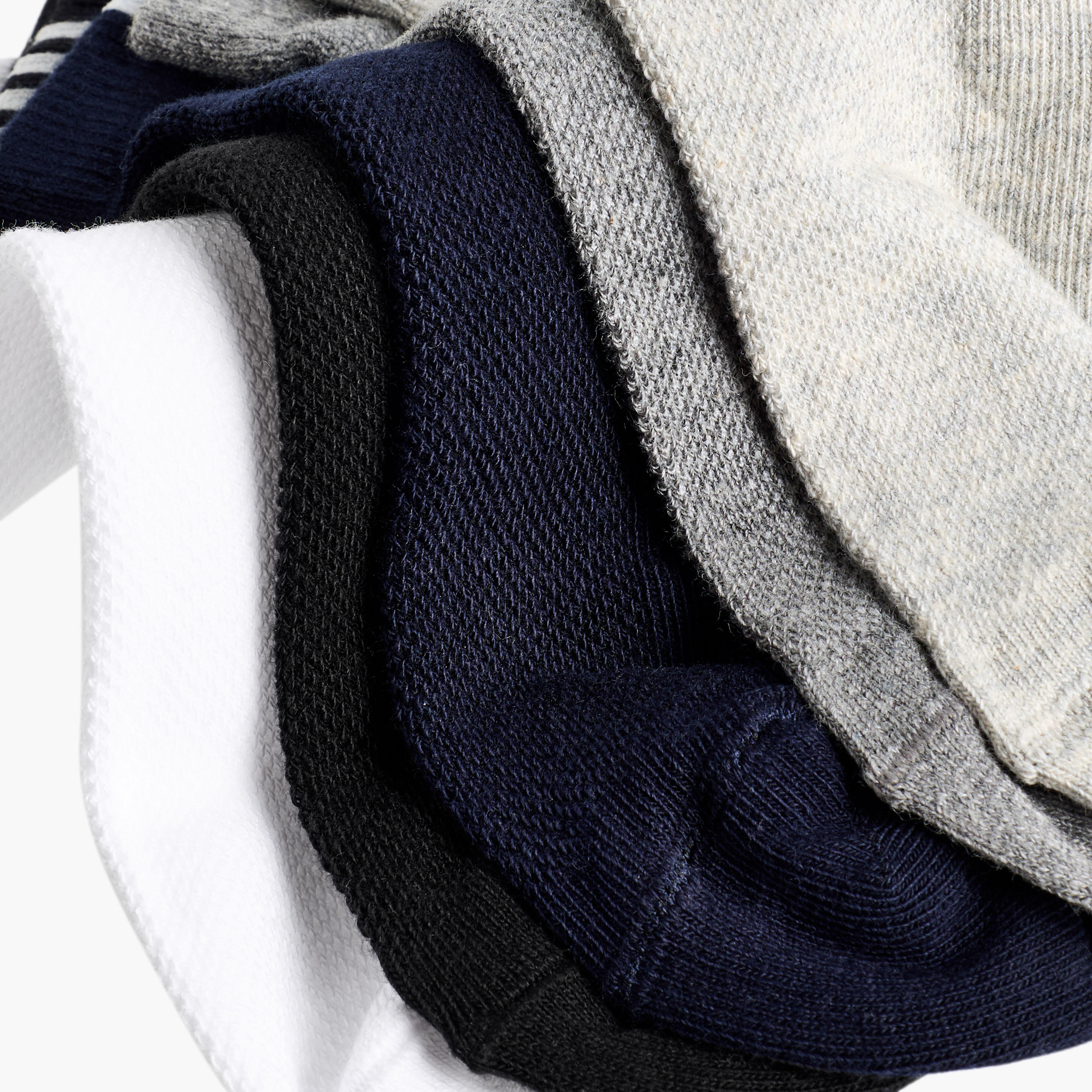 طقم جوارب طول الكاحل بدون تيري 5 أزواج للرجال-men-socks-image-4