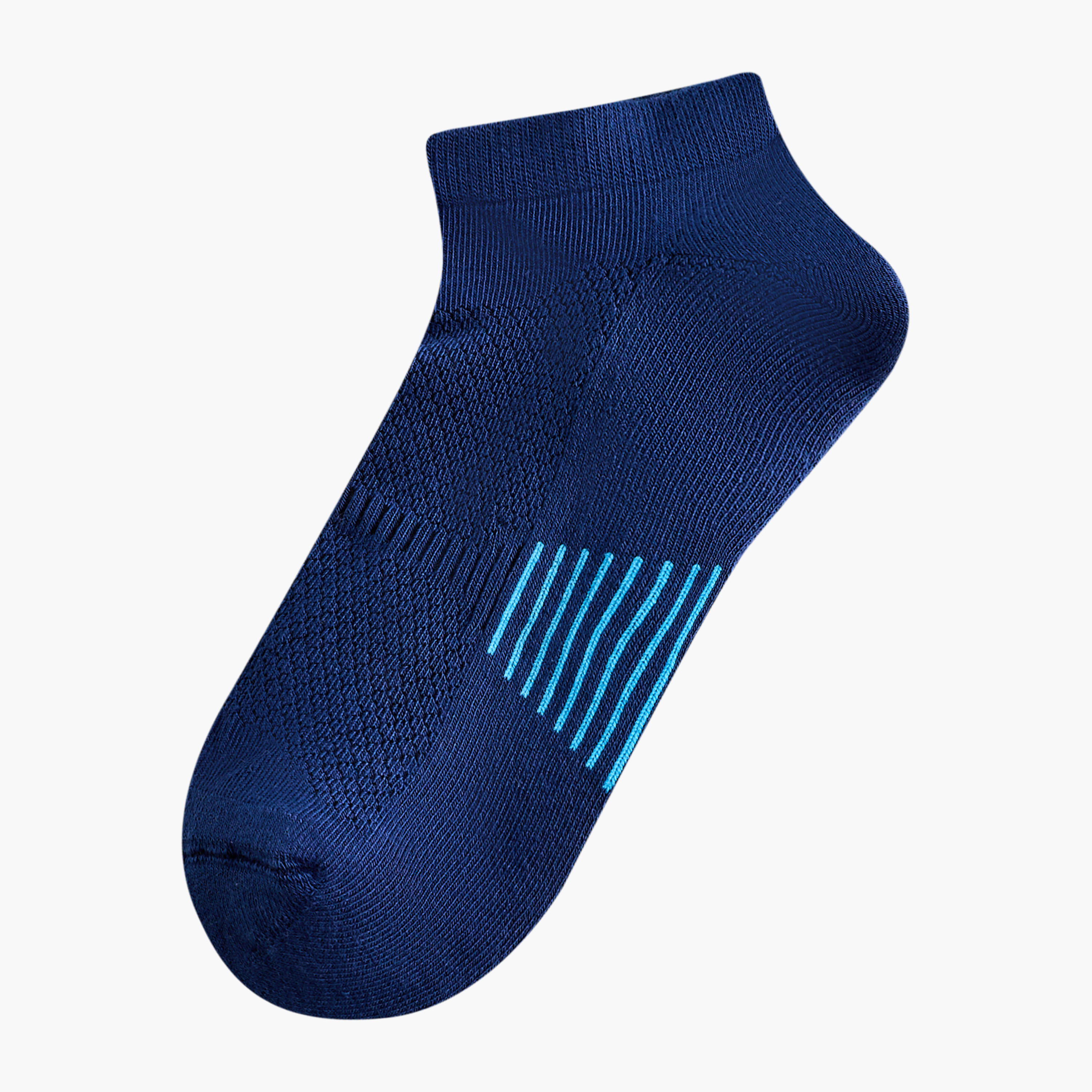 طقم جوارب نصف تيري 3 أزواج بطول الكاحل للرجال-men-socks-image-4