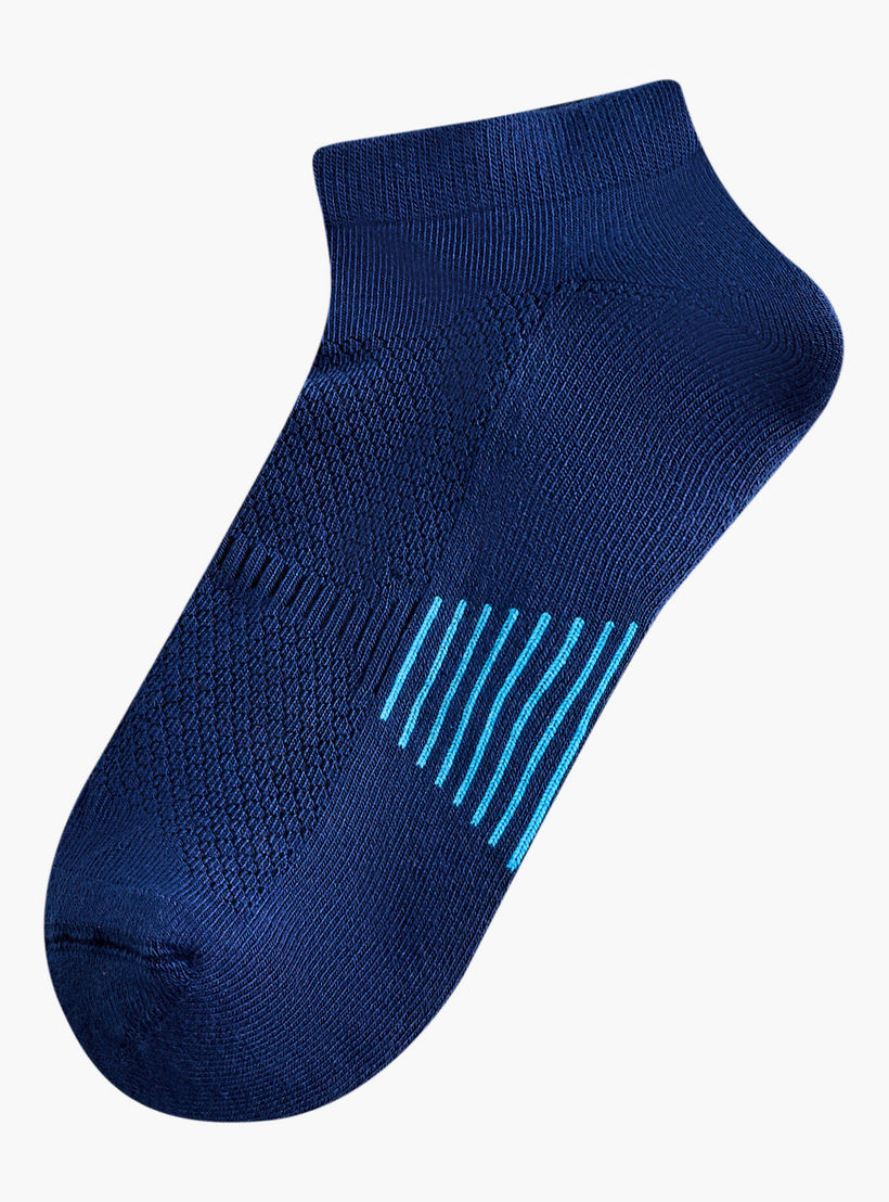 طقم جوارب نصف تيري 3 أزواج بطول الكاحل للرجال-men-socks-image-4
