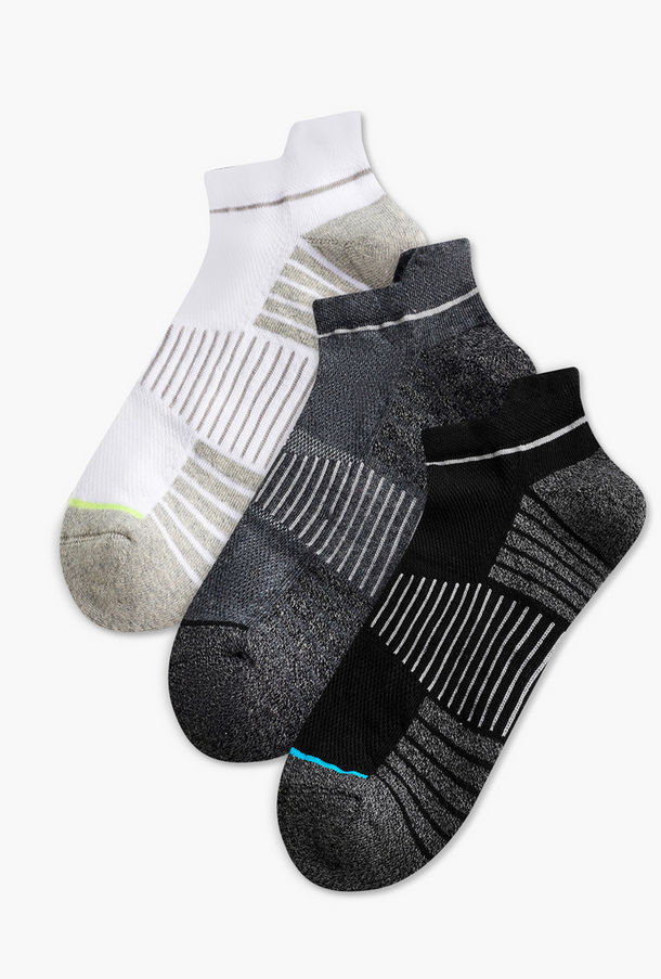 Men Socks Ankle Length Half Terry - Set of 3-men-socks-image-1