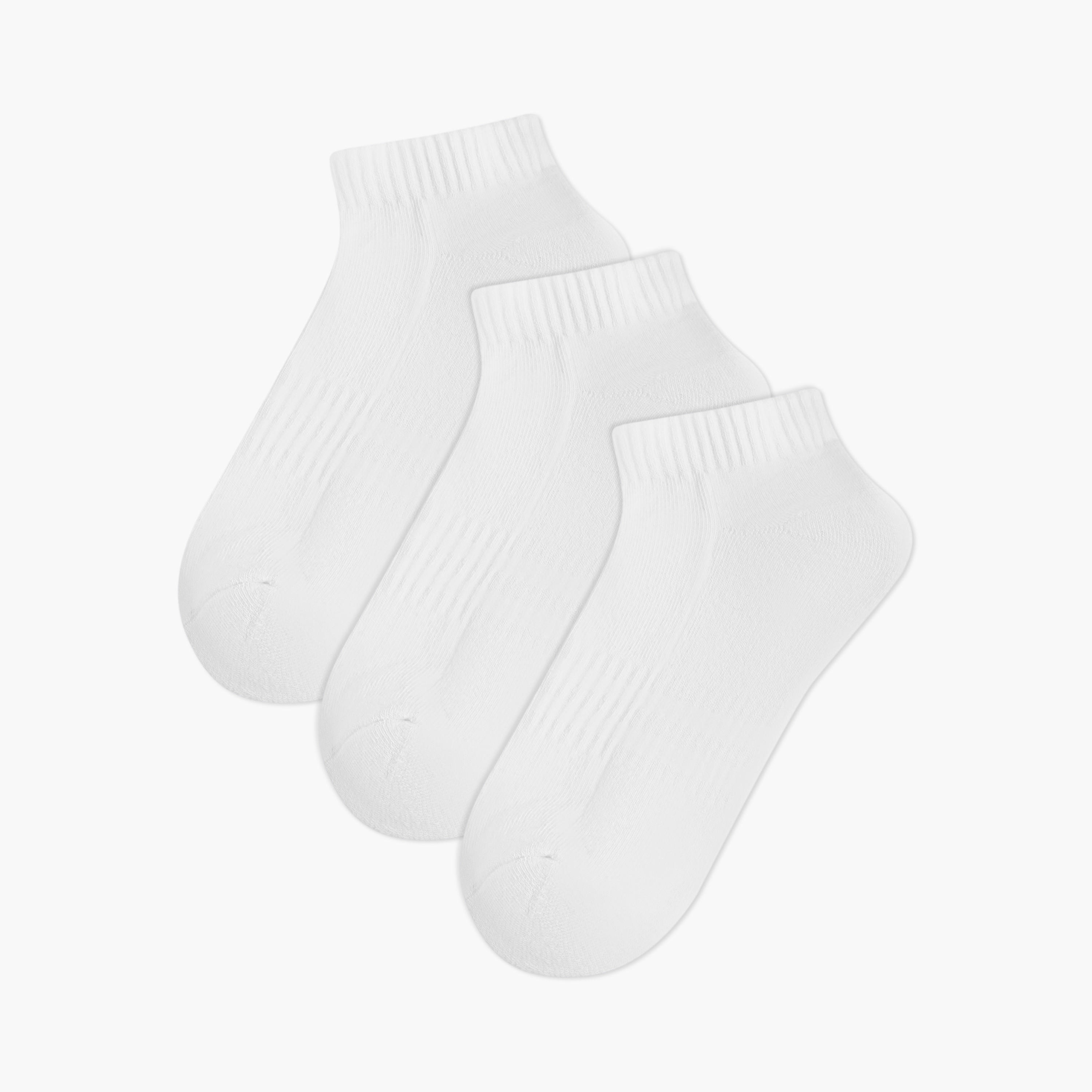 طقم جوارب نصف تيري 3 أزواج بطول الكاحل للرجال-men-socks-image-5
