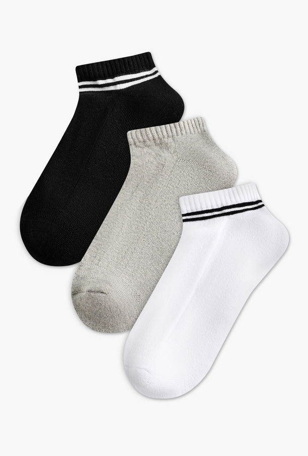 Men Socks Ankle Length Half Terry - Set of 3-men-socks-image-1