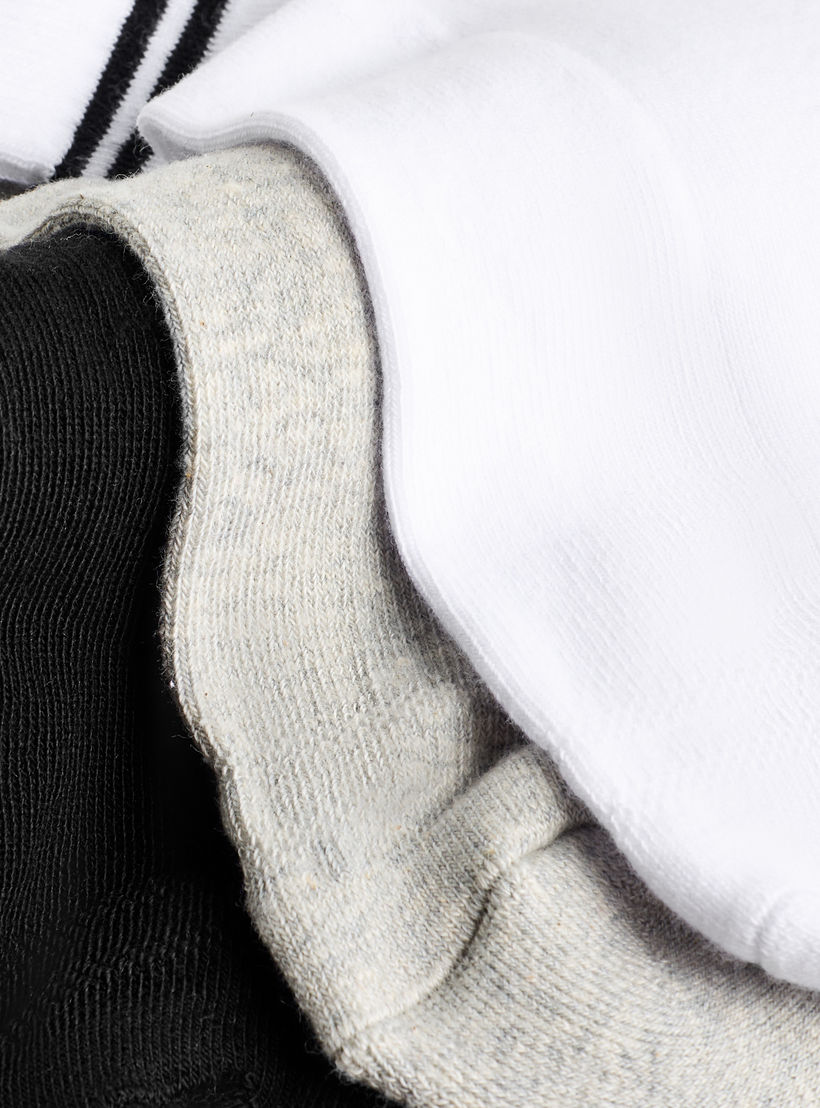 جوارب طول الكاحل نصف تيري للرجال - طقم من 3-men-socks-image-4