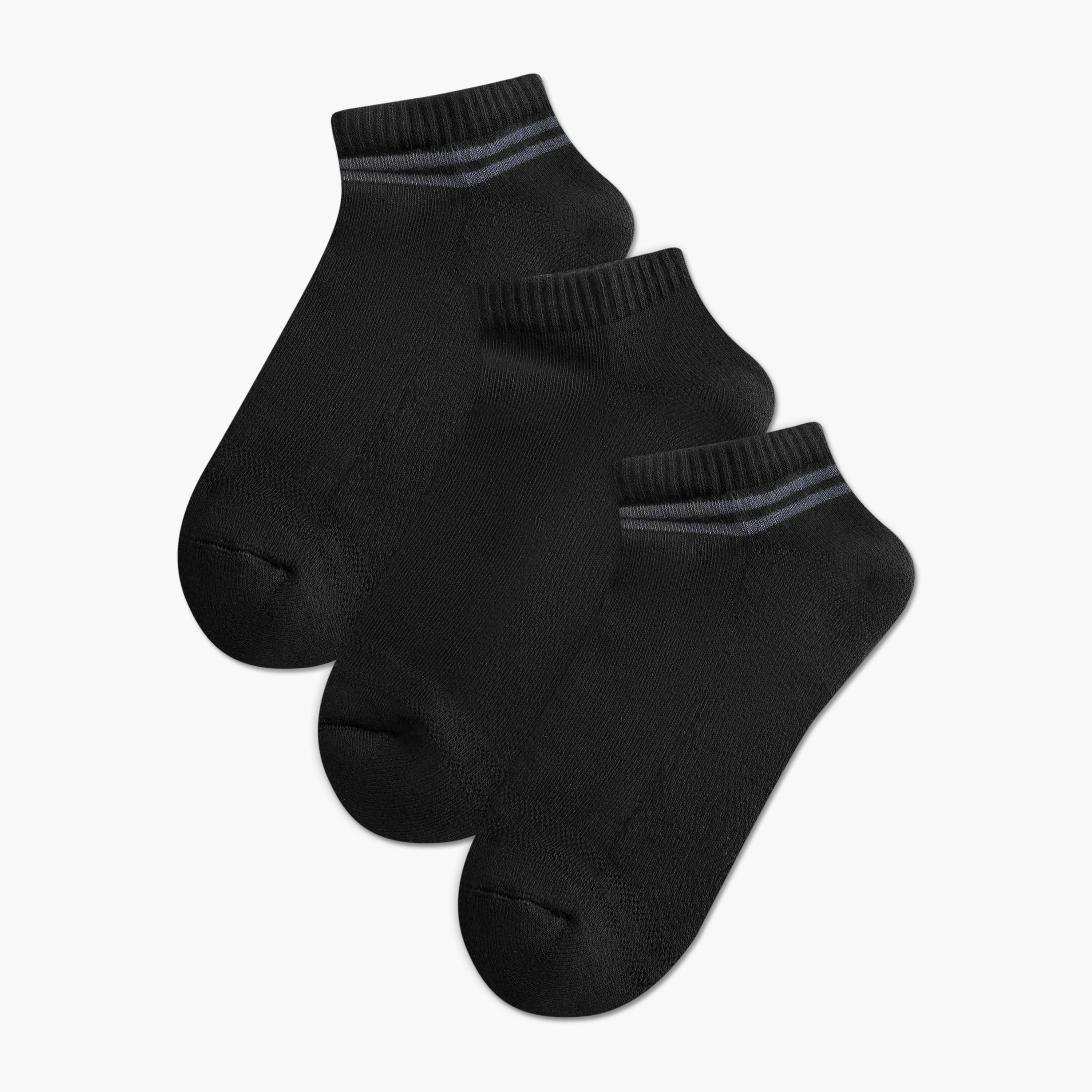 Men Socks Ankle Length Half Terry - Set of 3-men-socks-image-1