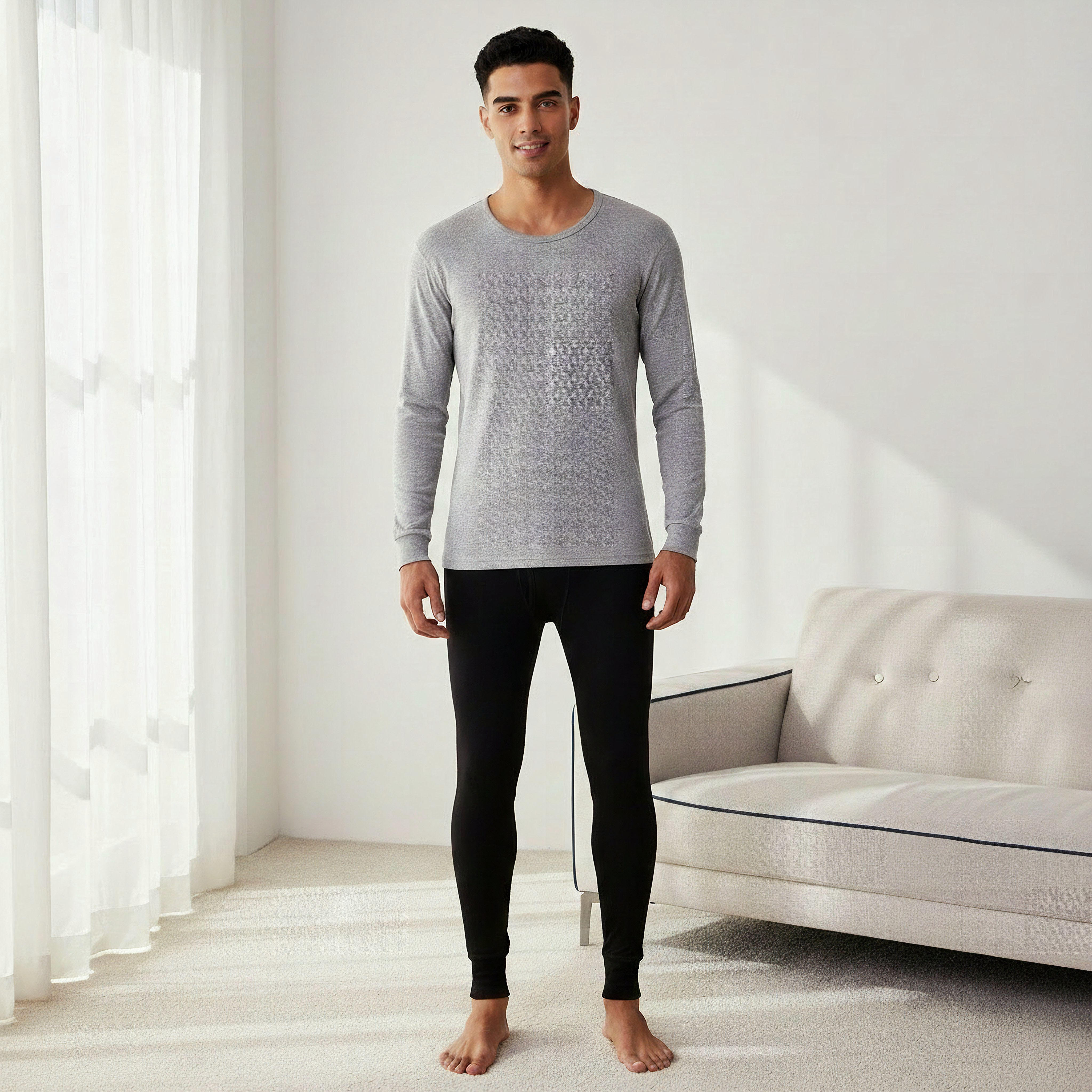 Men Cotton Thermal T-shirt-men-clothing-innerwear-thermals-image-3