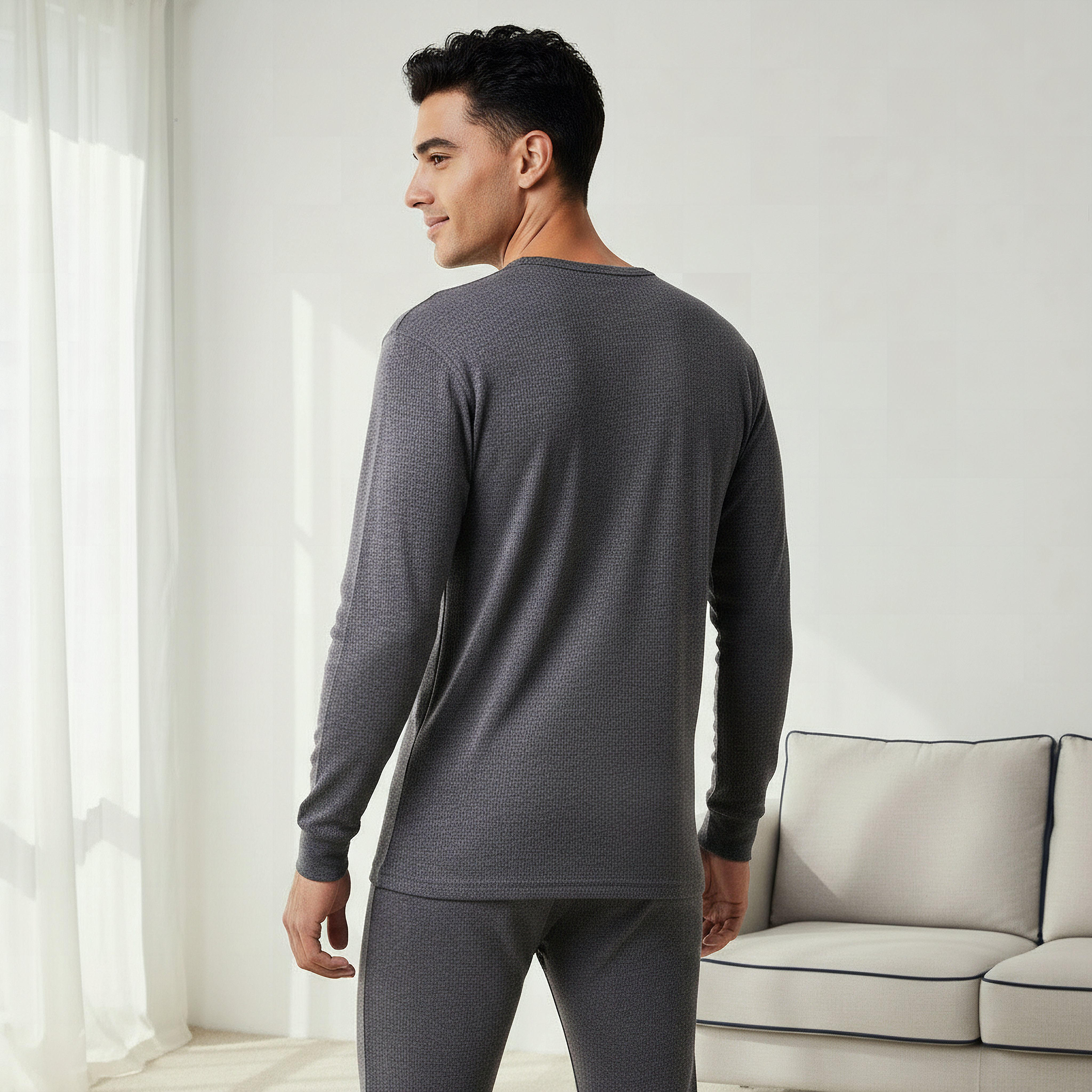 Men Cotton Thermal T-shirt-men-clothing-innerwear-thermals-image-4