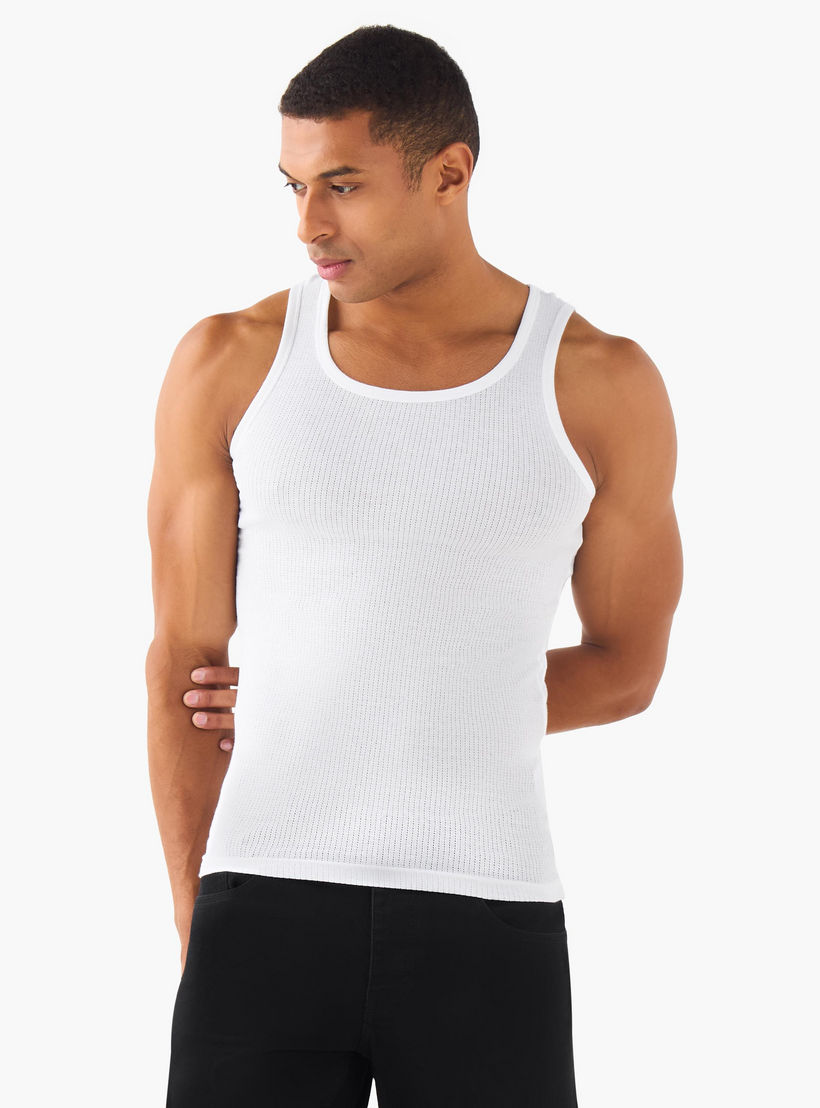 فيست قطن رجالي مضلع - عبوة من 3 قطع-men-clothing-innerwear-vests-image-3