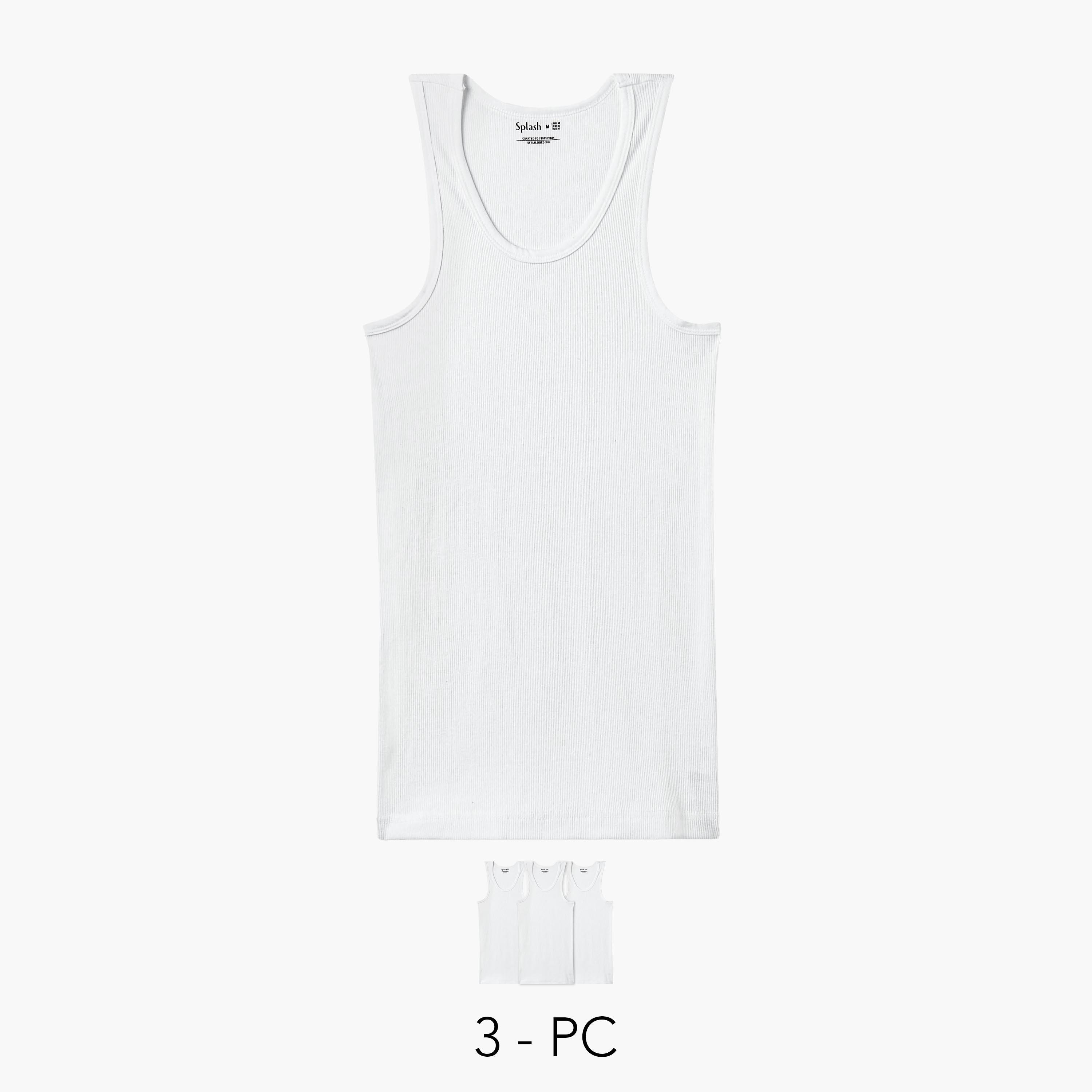 طقم فيستات قطن 3 قطع مضلعة للرجال-men-clothing-tshirtsandpolos-vests-image-1