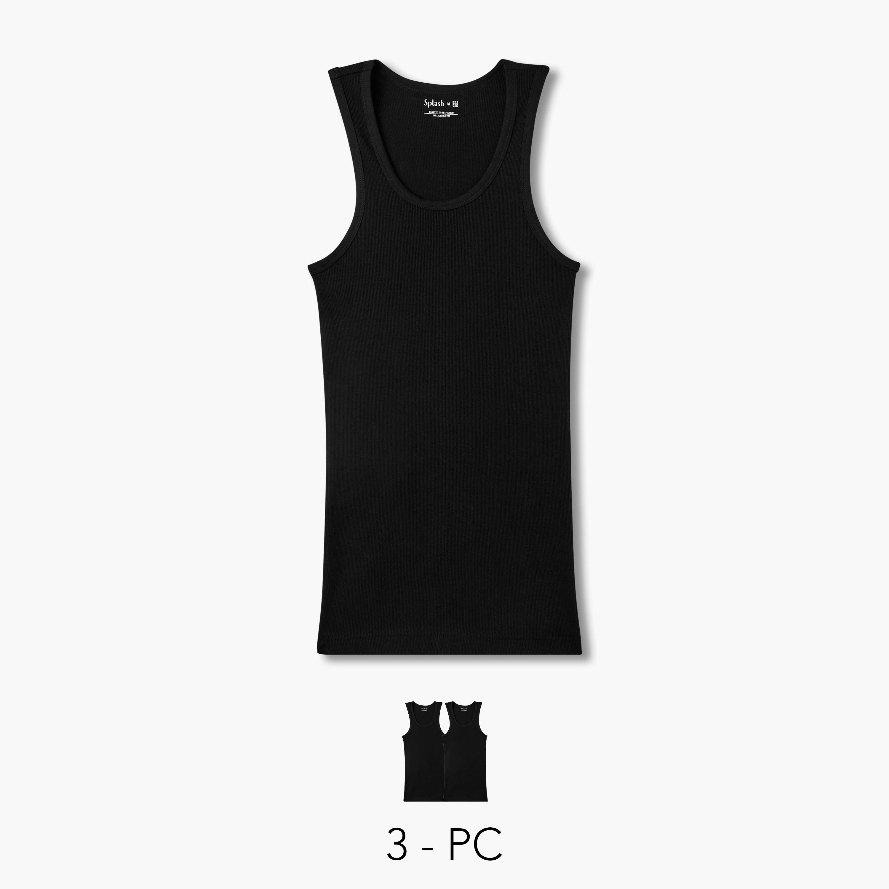 فيستات رجالي قطن مضلعة - عبوة 3 قطع-men-clothing-innerwear-vests-image-8