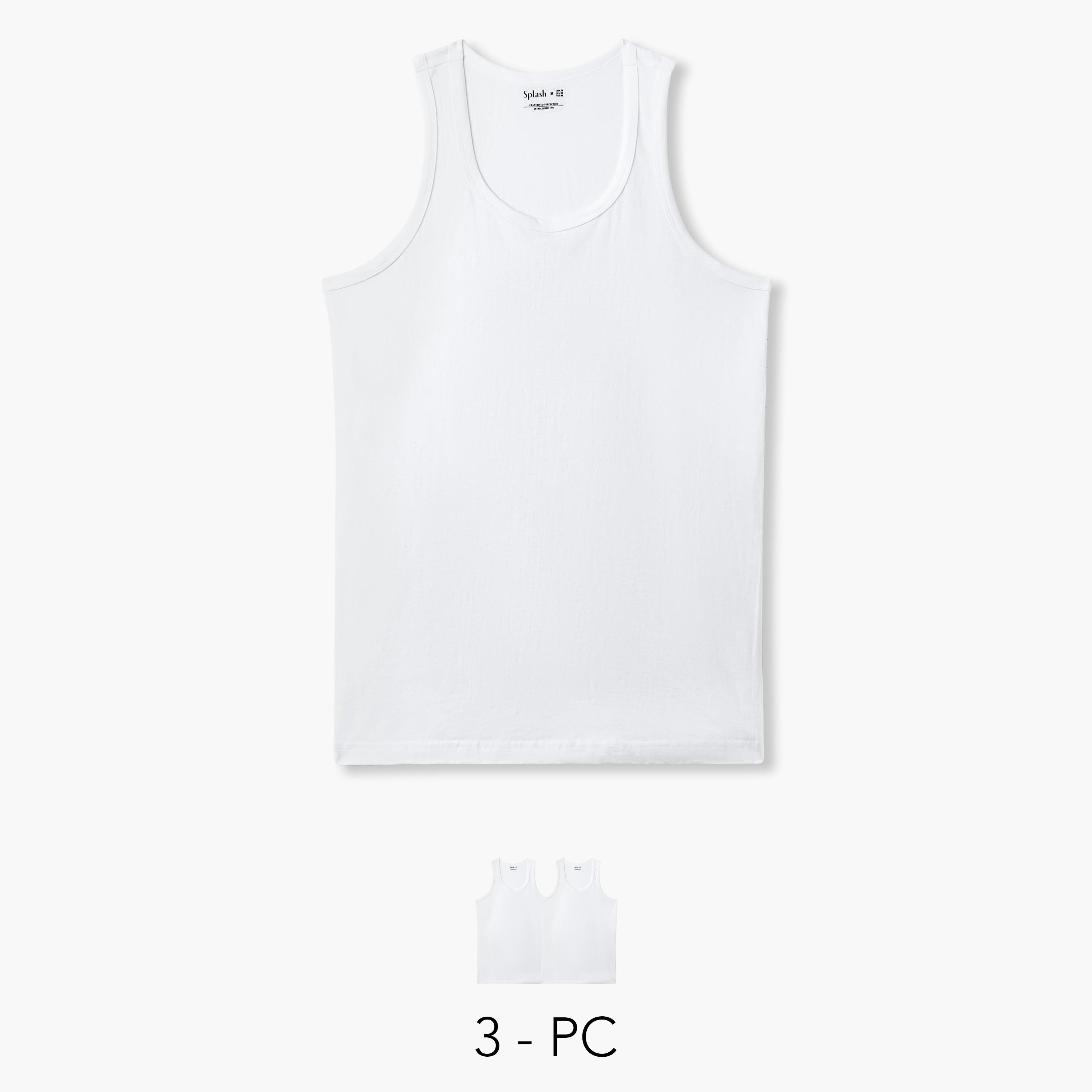 فيستات رجالي قطن - عبوة 3 قطع-men-clothing-innerwear-vests-image-1