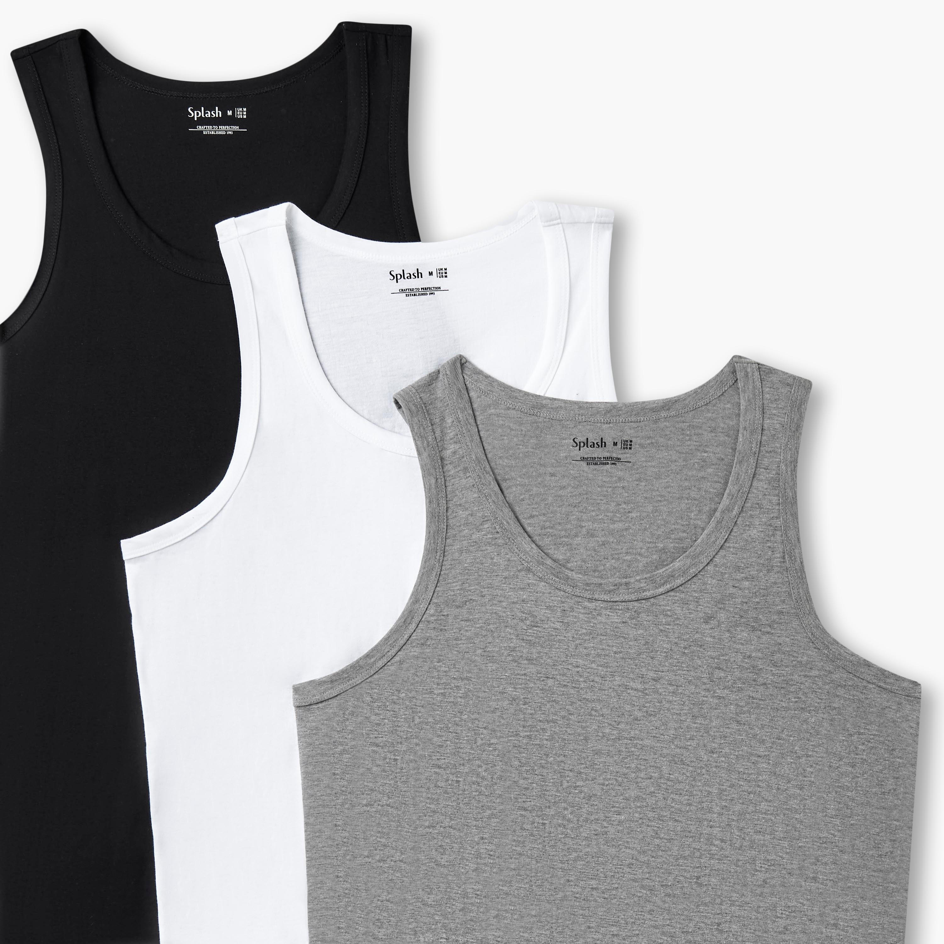 Men Ribbed Cotton Vest - Pack of 3-men-clothing-innerwear-vests-image-8