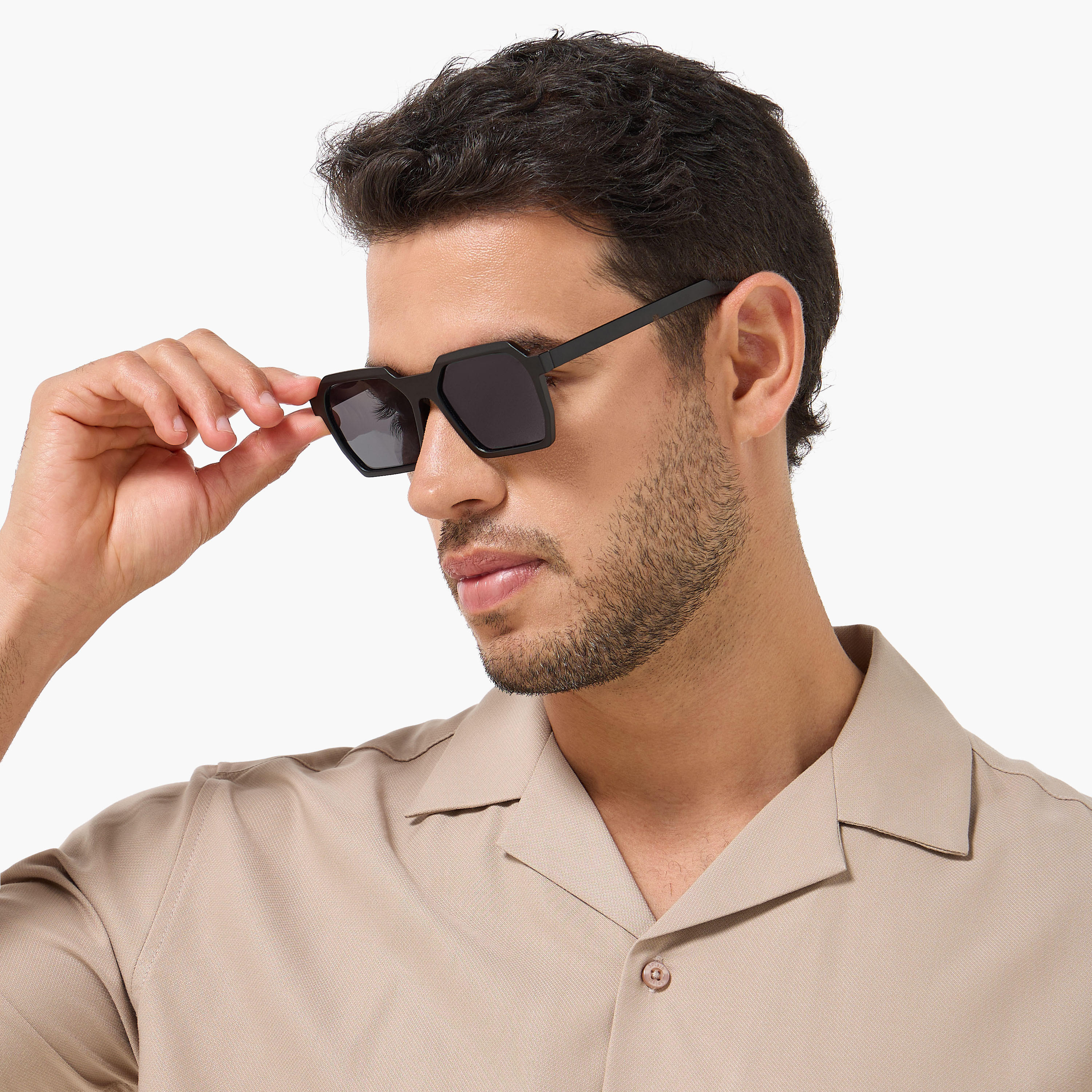 نظارة شمسية رجالية بعدسات رمادية-men-sunglasses-image-2