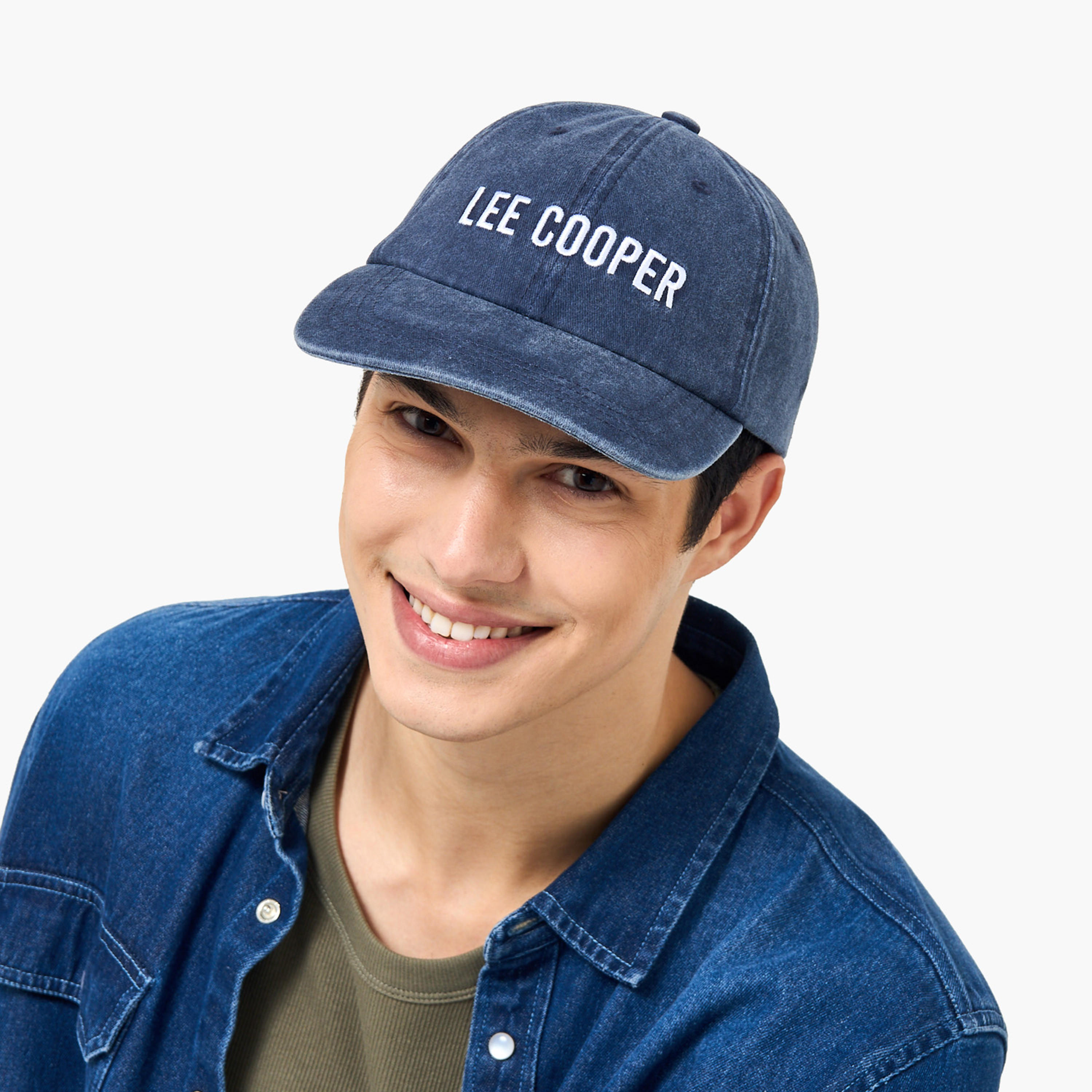 Lee Cooper Men Cap with Buckled Strap Closure-men-caps-image-2