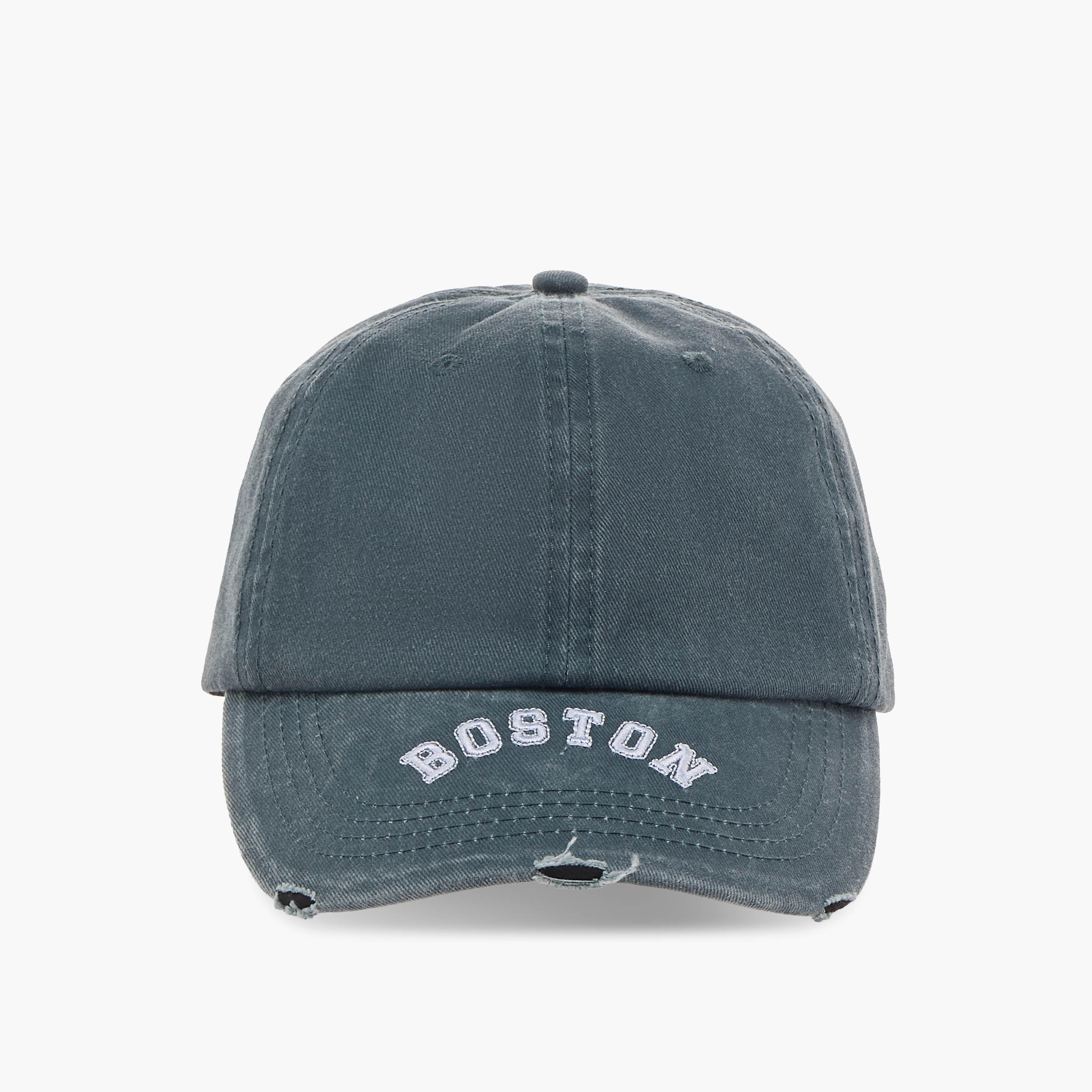 Men Cap with Boston Embroidered Design-men-caps-image-1