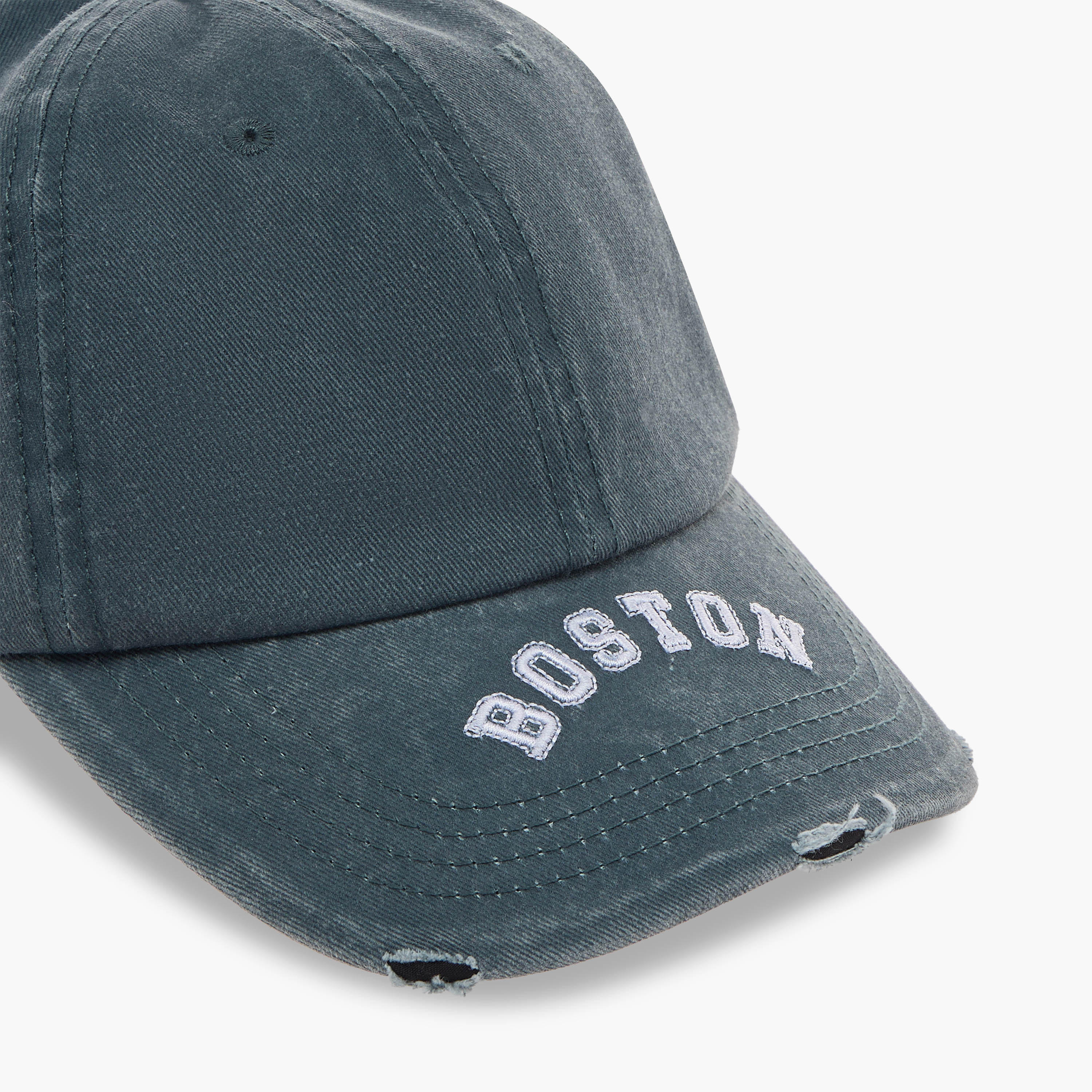 Men Cap with Boston Embroidered Design-men-caps-image-6