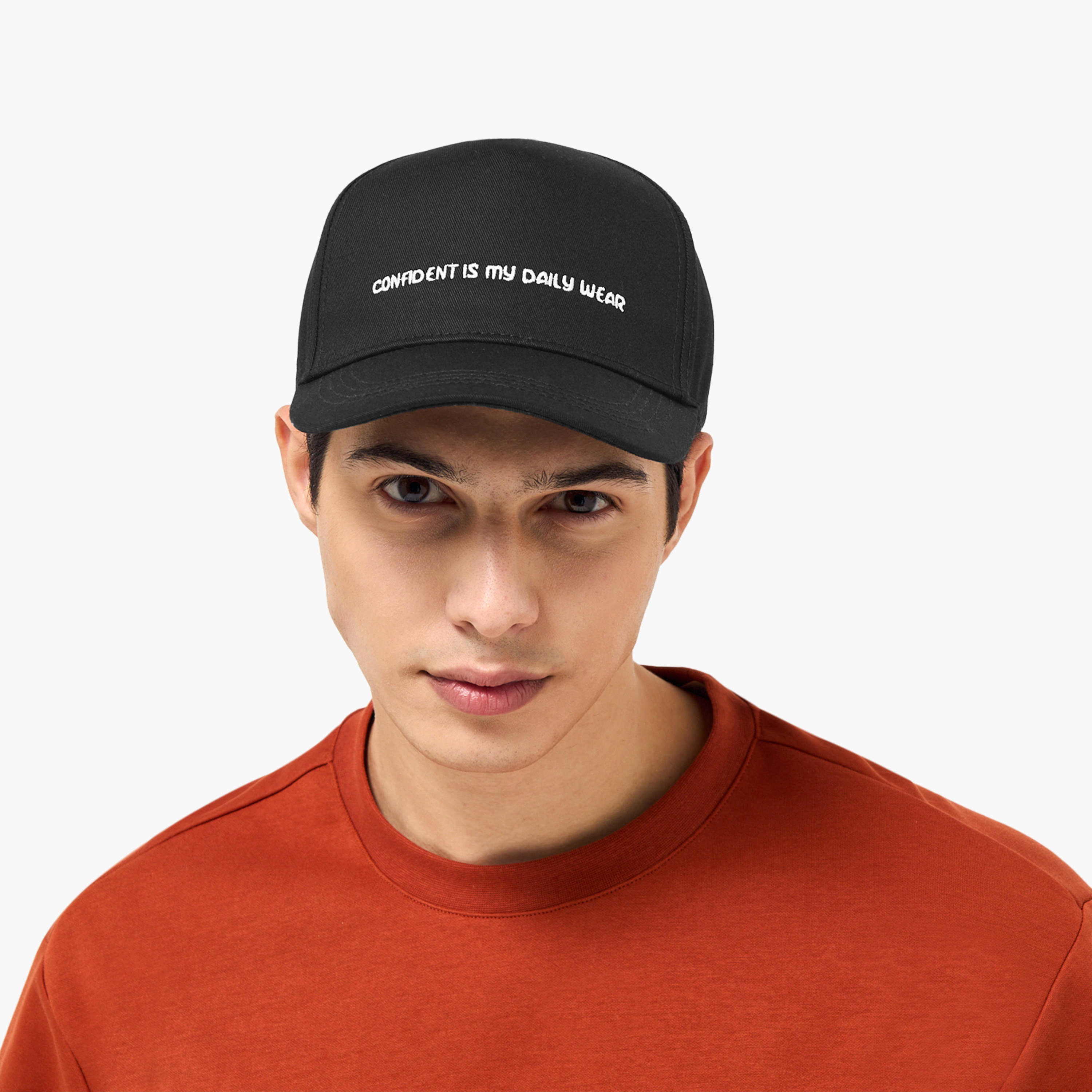 Men Cap with Embroidered Slogan Design-men-caps-image-2