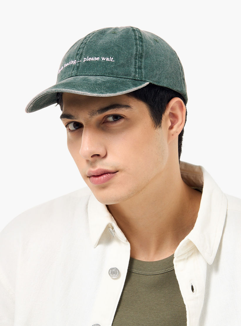 Men Cap with Embroidered Slogan Design-men-caps-image-2