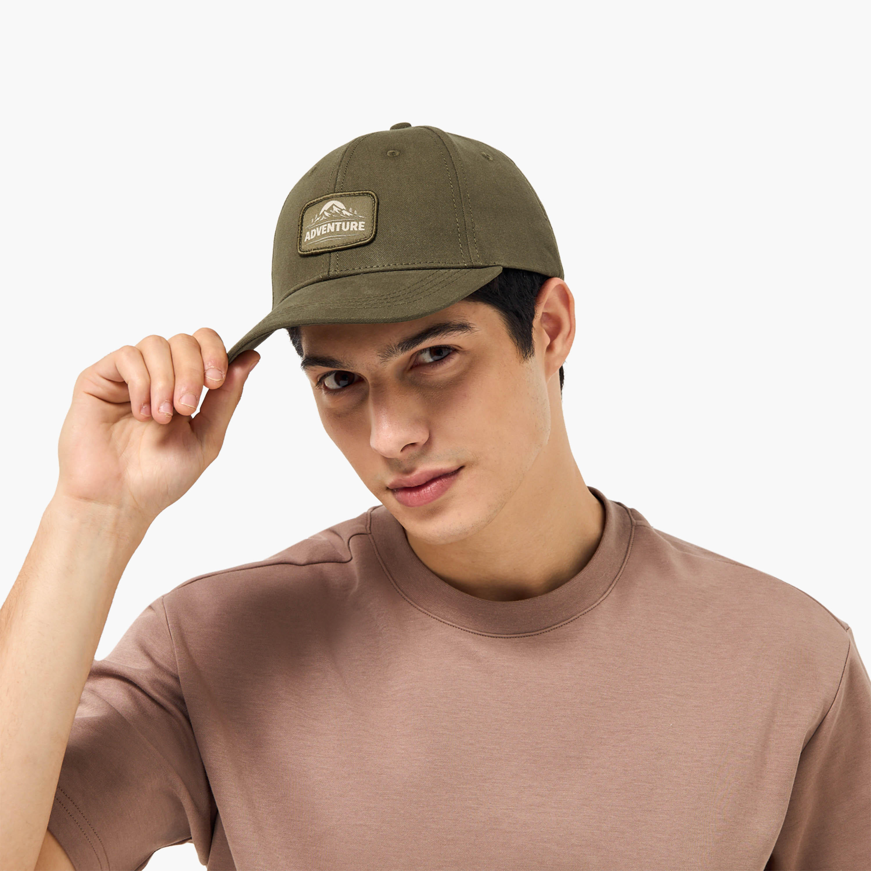 Men Cap with Applique Detail-men-caps-image-2