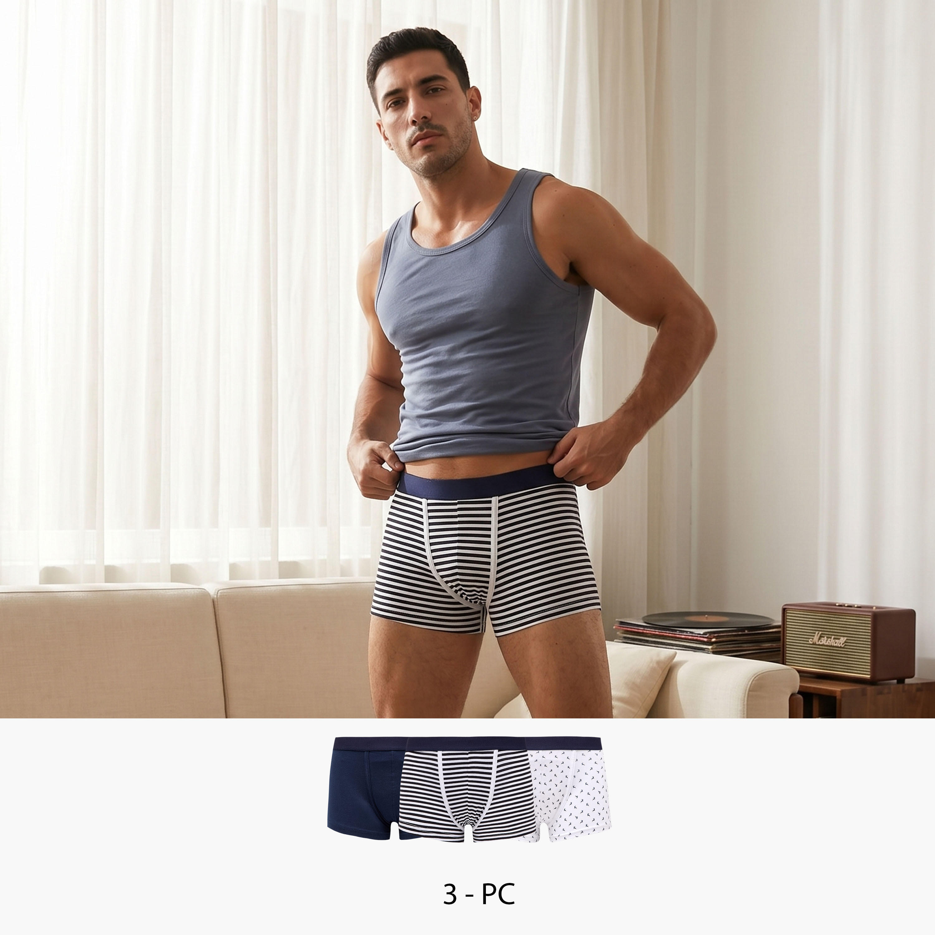 طقم سراويل بوكسر قطنية مريحة 3 قطع-men-clothing-innerwear-underwear-image-1