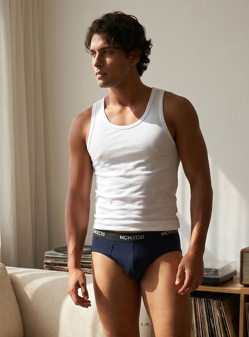 طقم سراويل داخلية قطن متنوعة - 3 قطع-men-clothing-innerwear-underwear-image-4