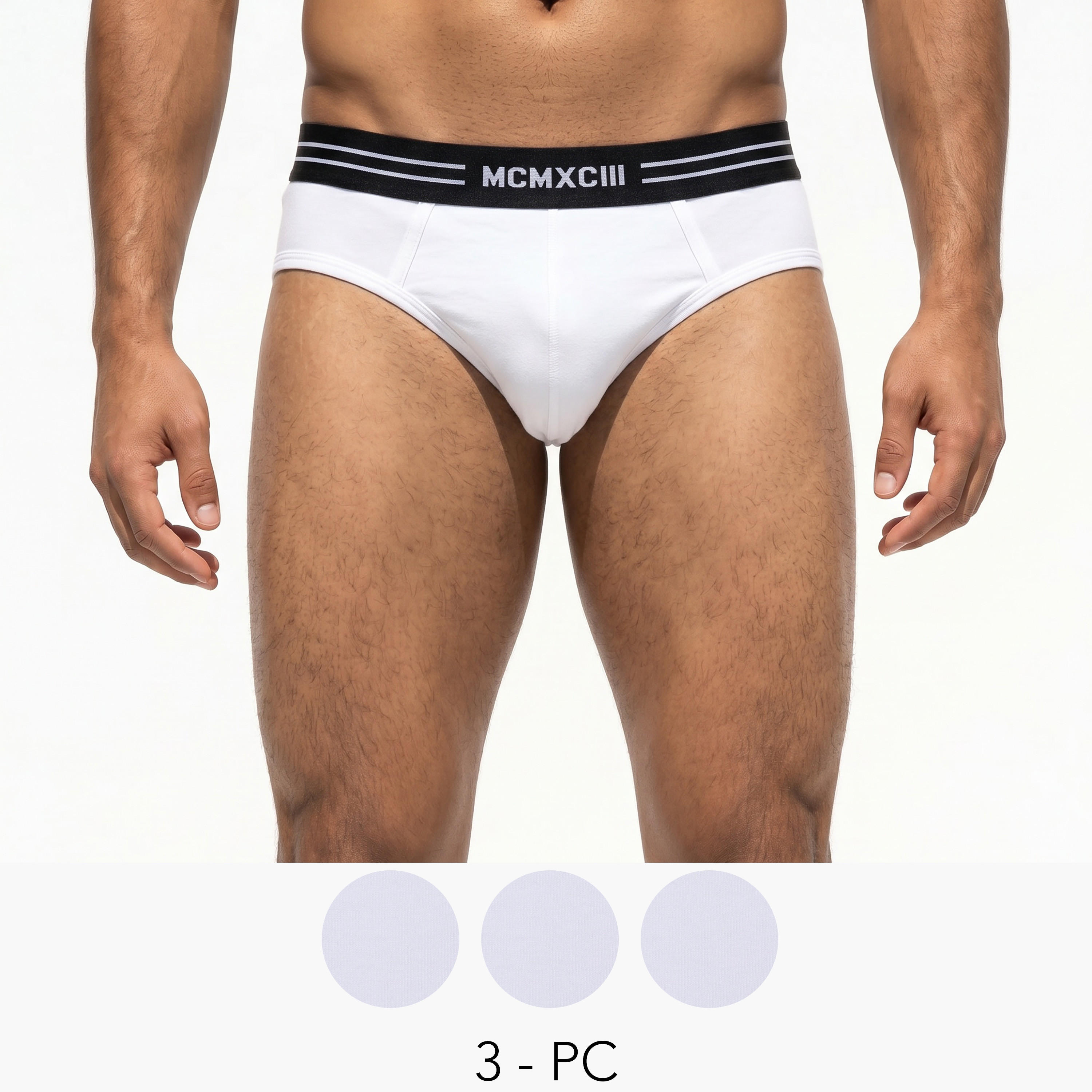 Printed Waistband Cotton Briefs - Pack of 3-men-clothing-innerwear-underwear-image-1