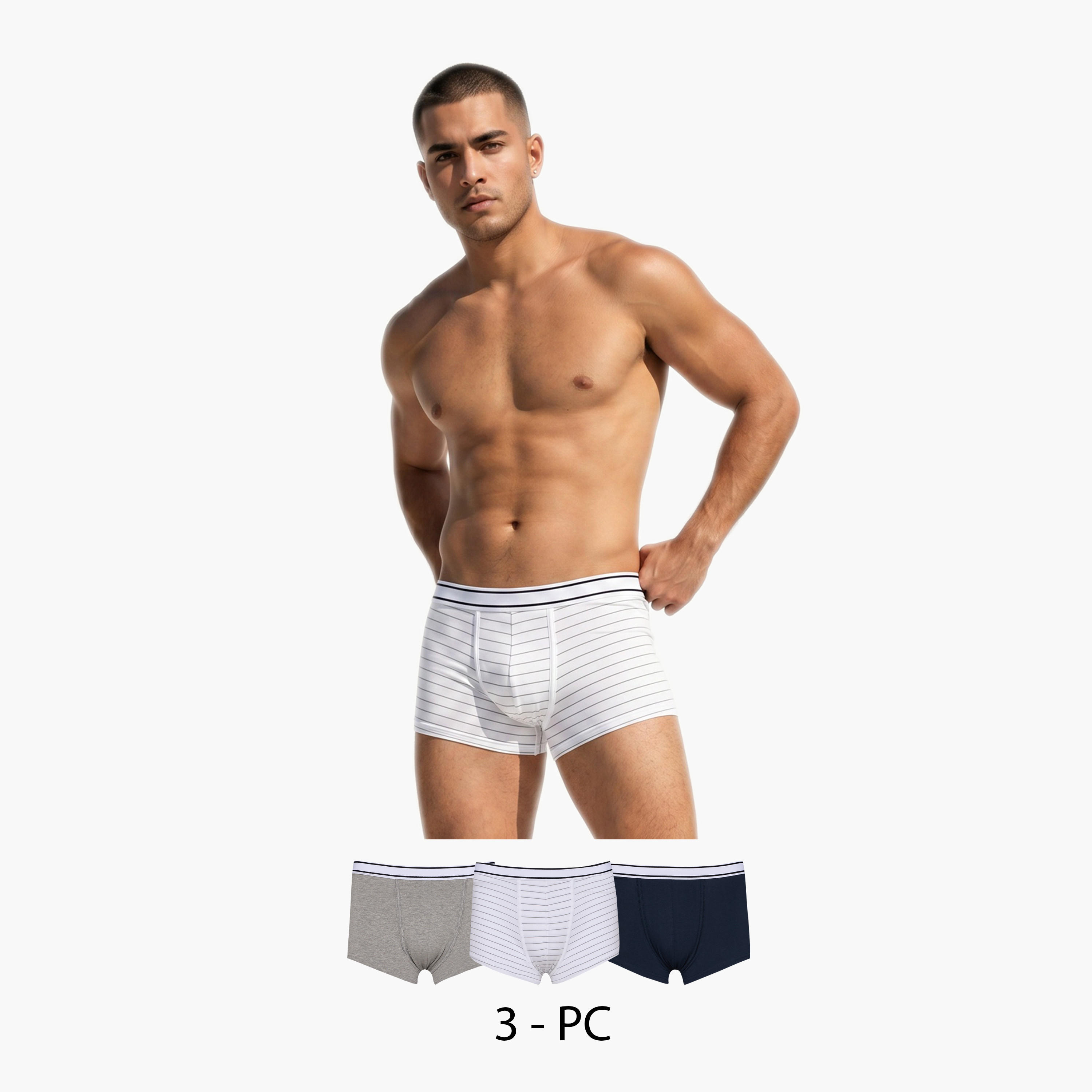 قميص قطن بملمس شيفلي بطبعة زهور من سبلاش يوت-men-clothing-innerwear-underwear-image-1