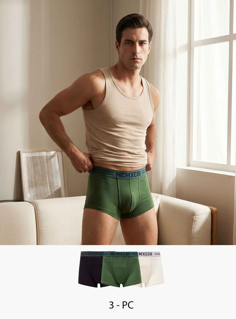 سروايل بوكسر بخصر مطاطي وطبعات - طقم 3 قطع-men-clothing-innerwear-underwear-image-1