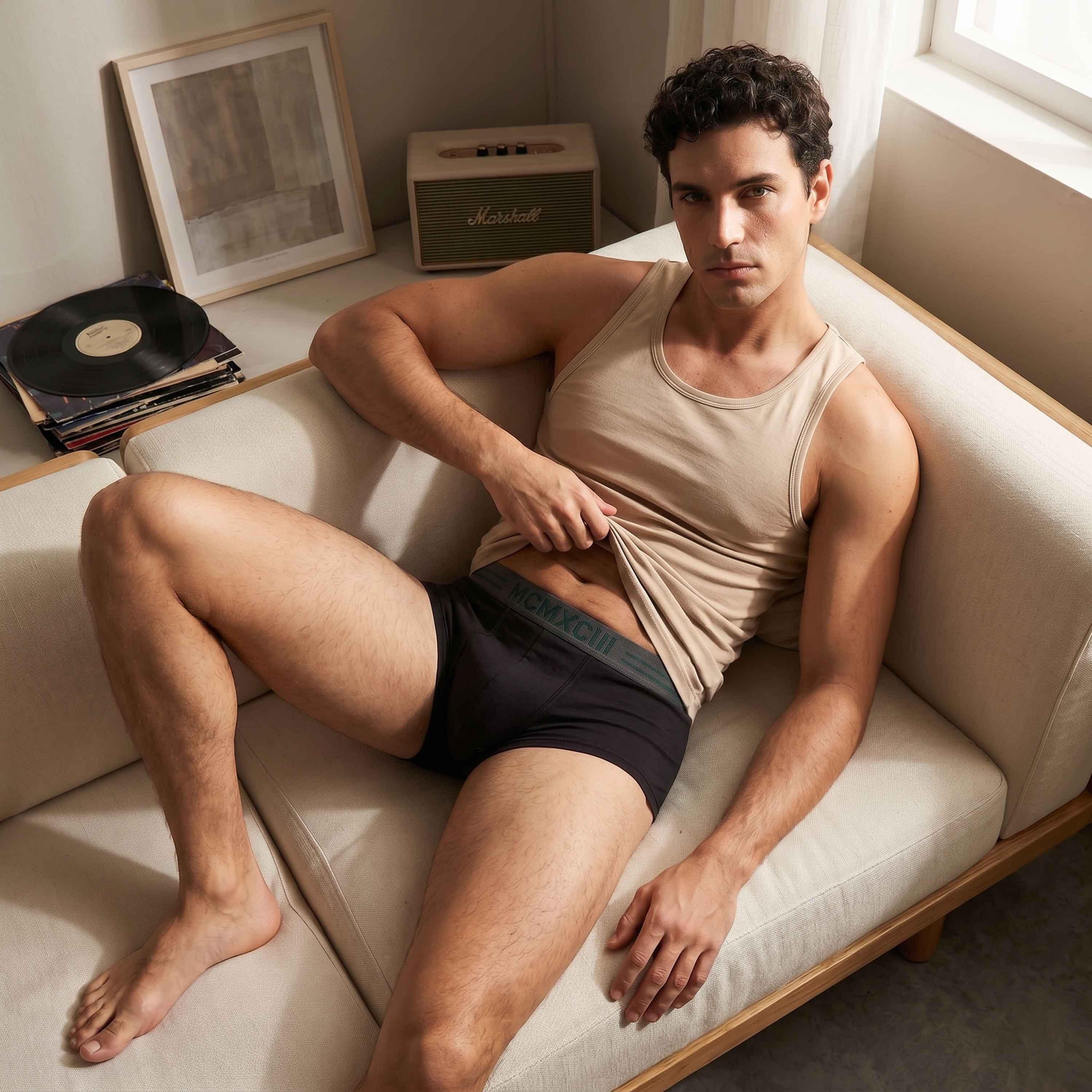 سروايل بوكسر بخصر مطاطي وطبعات - طقم 3 قطع-men-clothing-innerwear-underwear-image-4