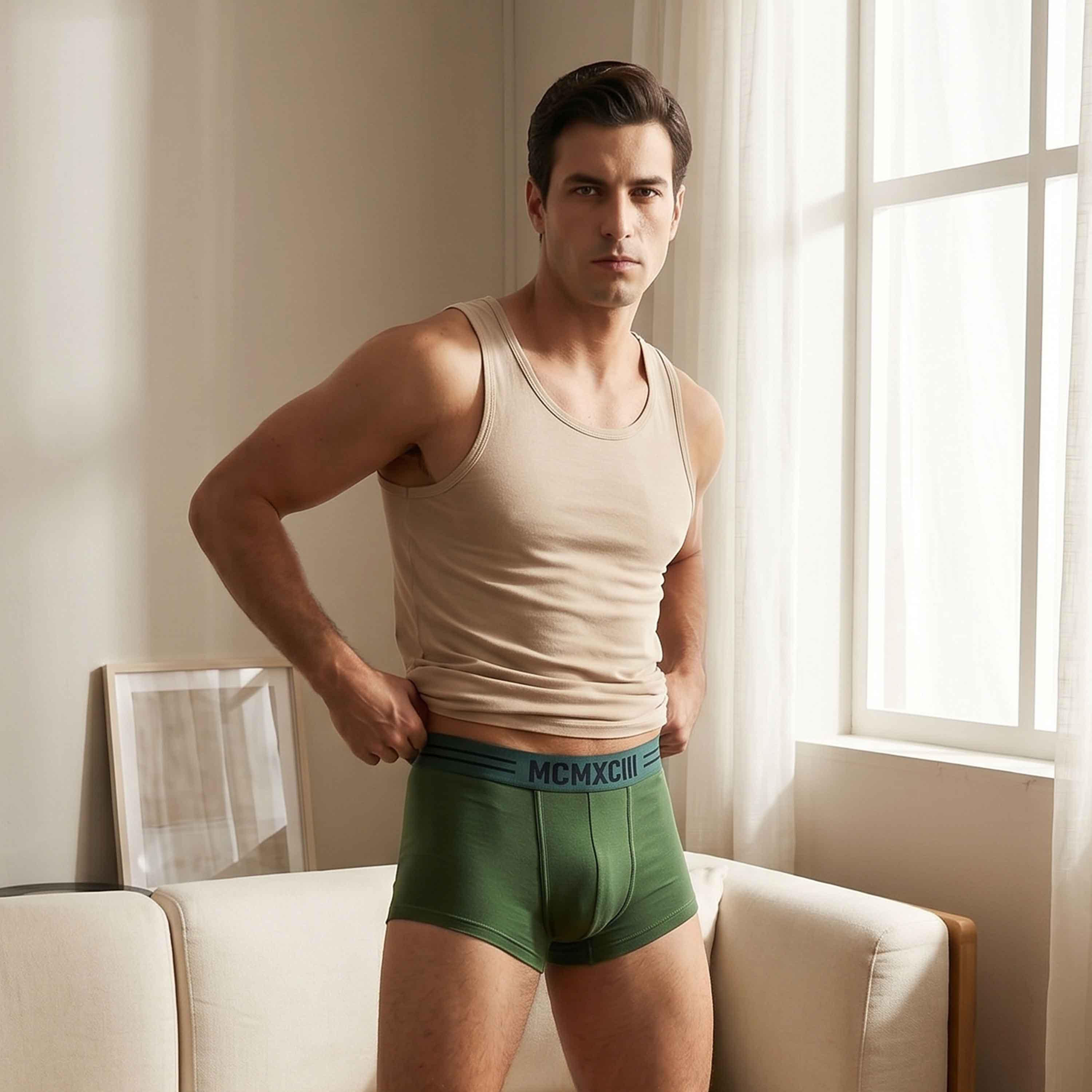 سروايل بوكسر بخصر مطاطي وطبعات - طقم 3 قطع-men-clothing-innerwear-underwear-image-6