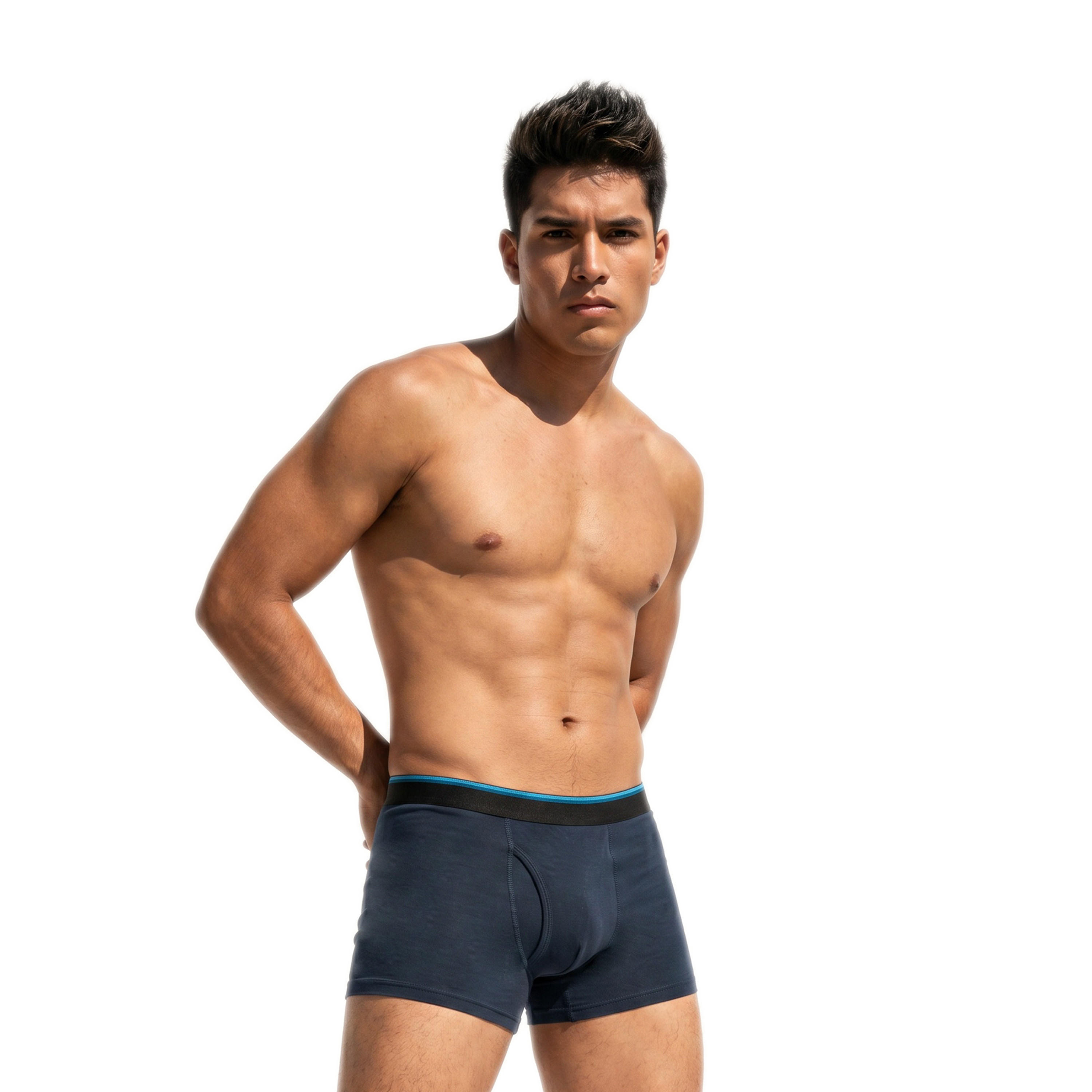 سراويل ترانك قطنية مريحة طقم 3 قطع متنوعة-men-clothing-innerwear-underwear-image-3