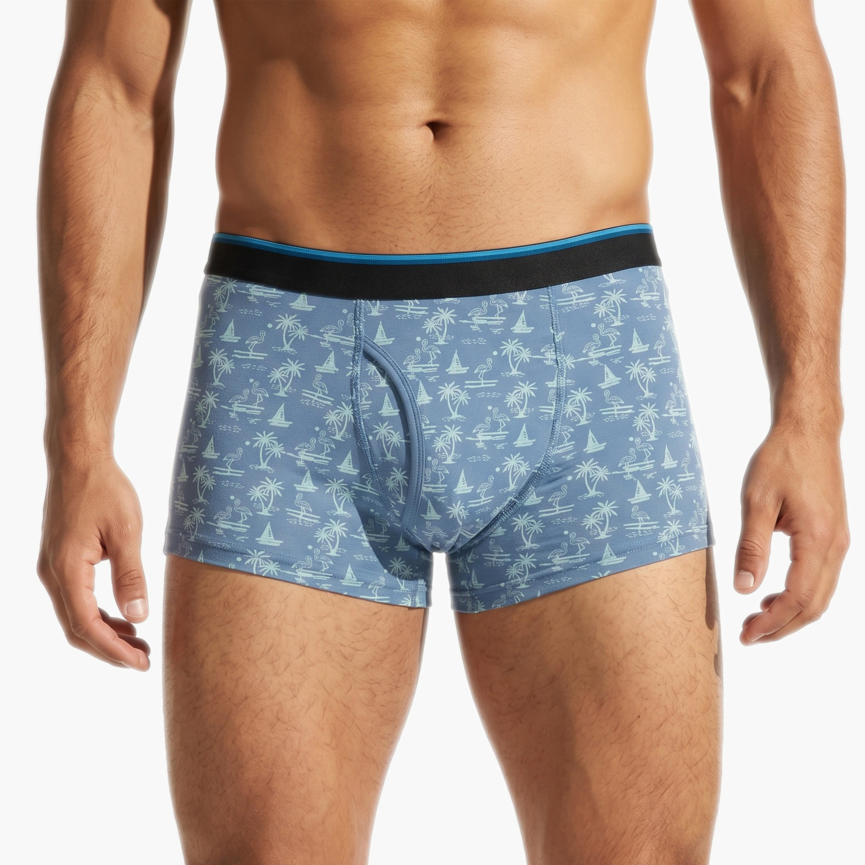 سراويل ترانك قطنية مريحة طقم 3 قطع متنوعة-men-clothing-innerwear-underwear-image-5