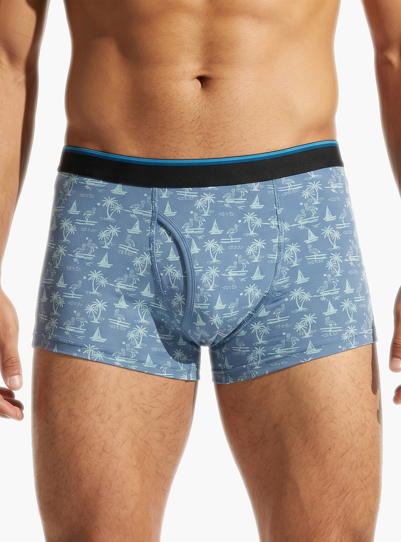 سراويل ترانك قطنية مريحة طقم 3 قطع متنوعة-men-clothing-innerwear-underwear-image-5