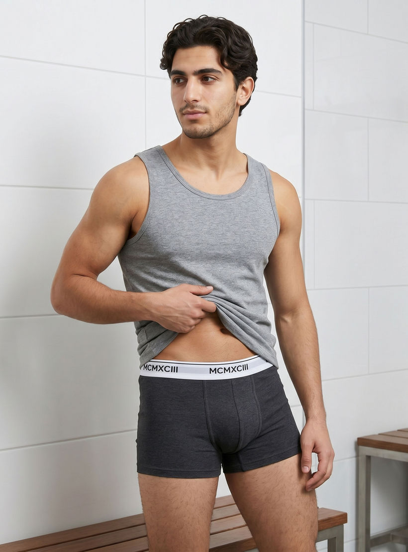 Printed Waistband Trunks - Pack of 3-men-clothing-innerwear-underwear-image-5