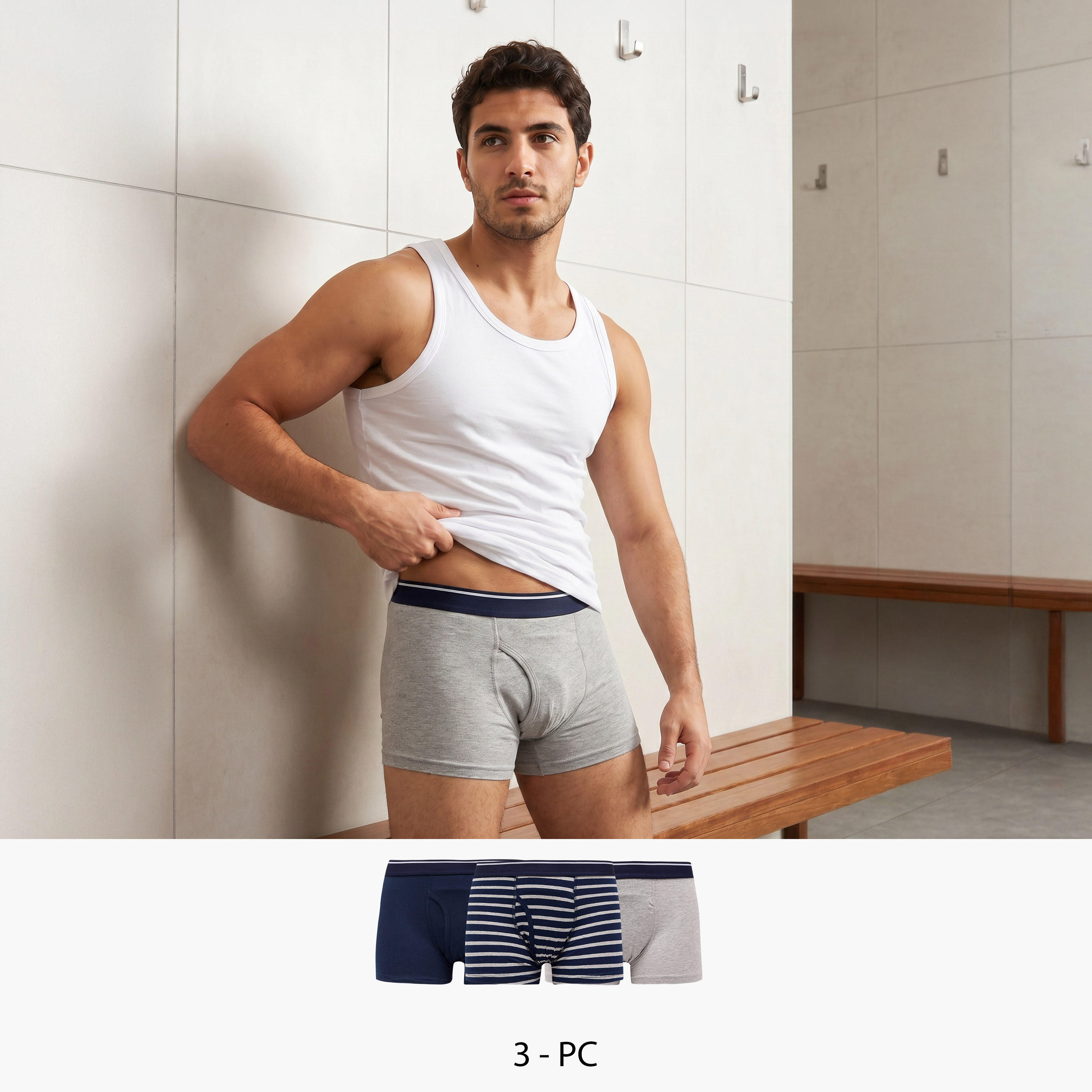 طقم سراويل بوكسر متنوعة - 3 قطع-men-clothing-innerwear-underwear-image-7