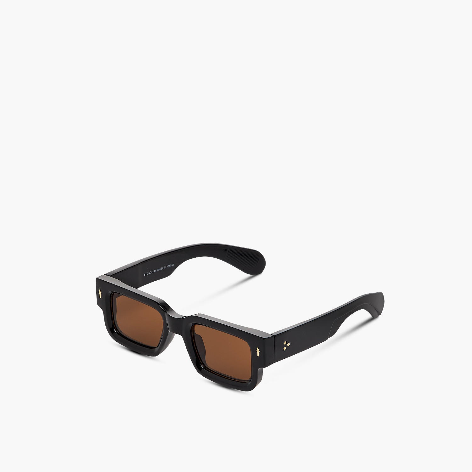 نظارة شمسية رجالية بإطار عريض وعدسات بنية-men-sunglasses-image-1