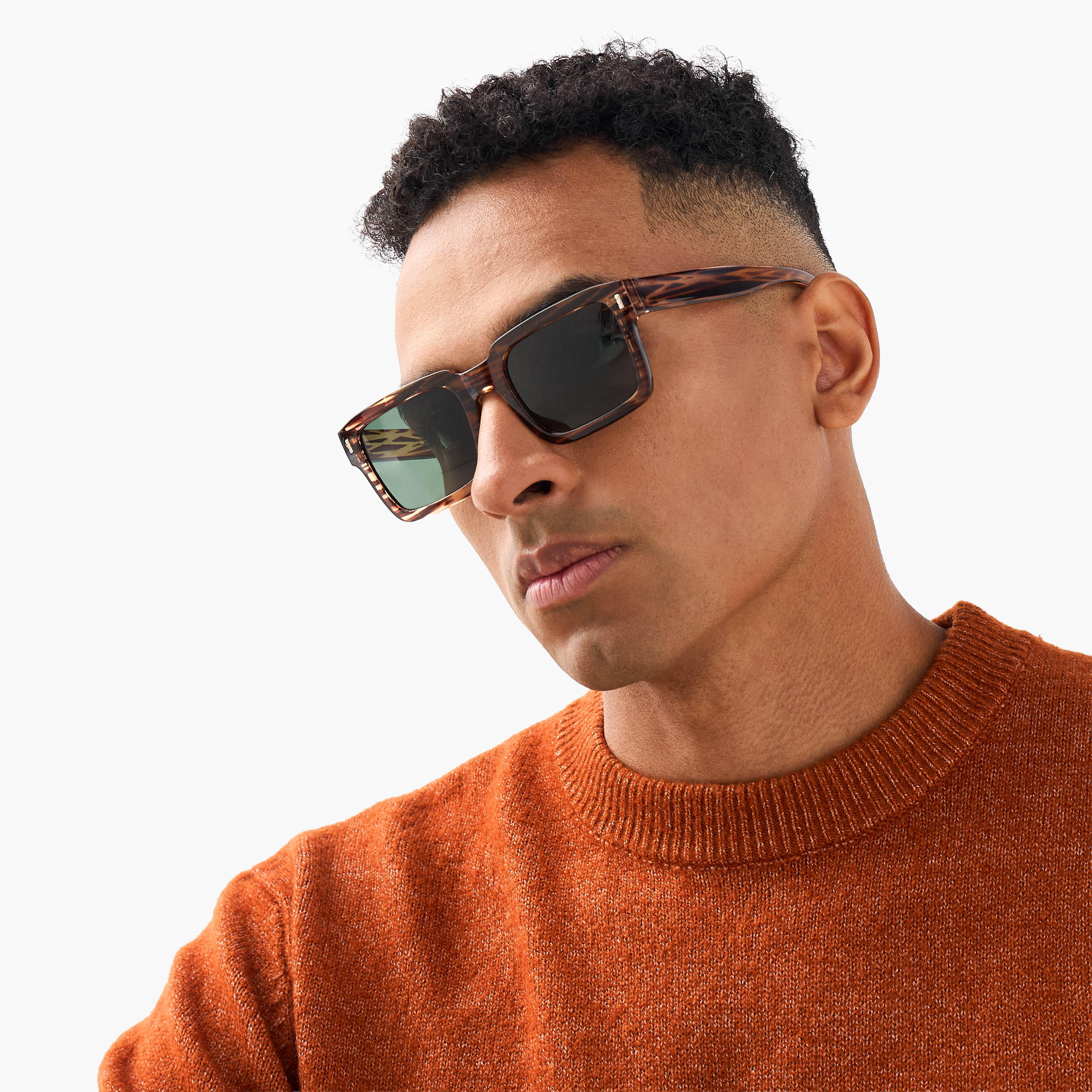 نظارة شمسية مربعة بعدسات رمادية للرجال-men-sunglasses-image-2