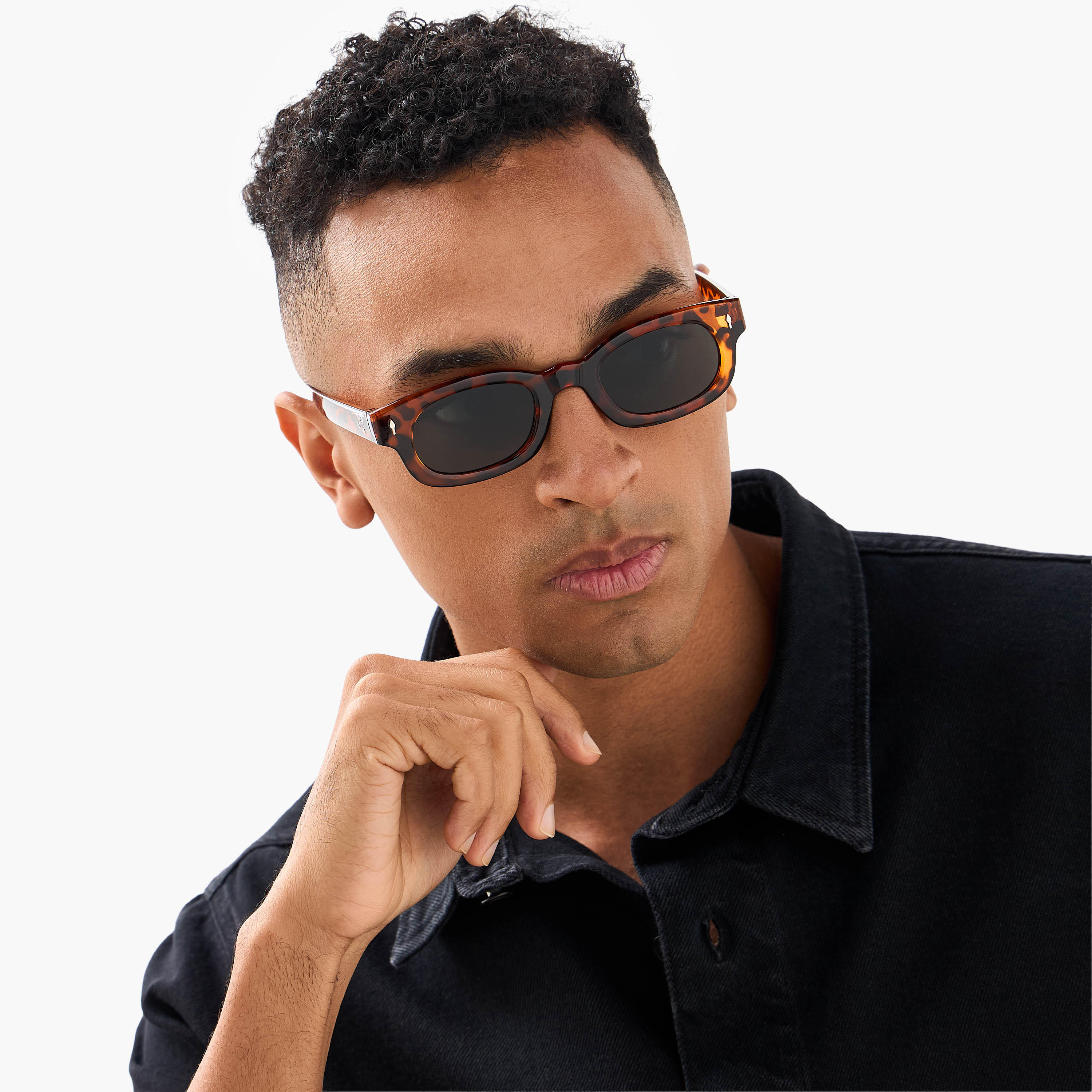 نظارة شمسية بعدسات رمادية مستطيلة للرجال-men-sunglasses-image-2