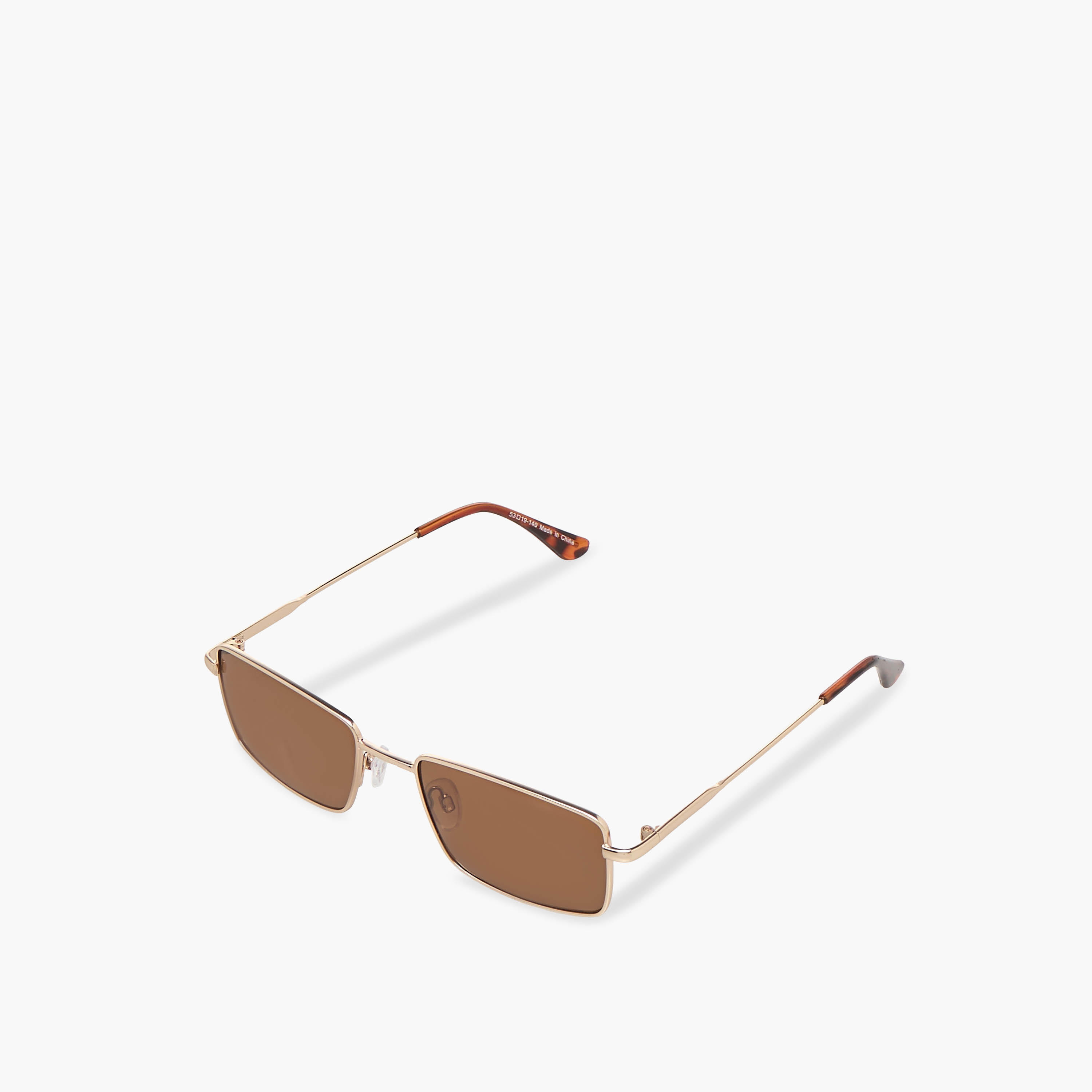 Men Rectangular Brown Lens Sunglasses-men-sunglasses-image-1