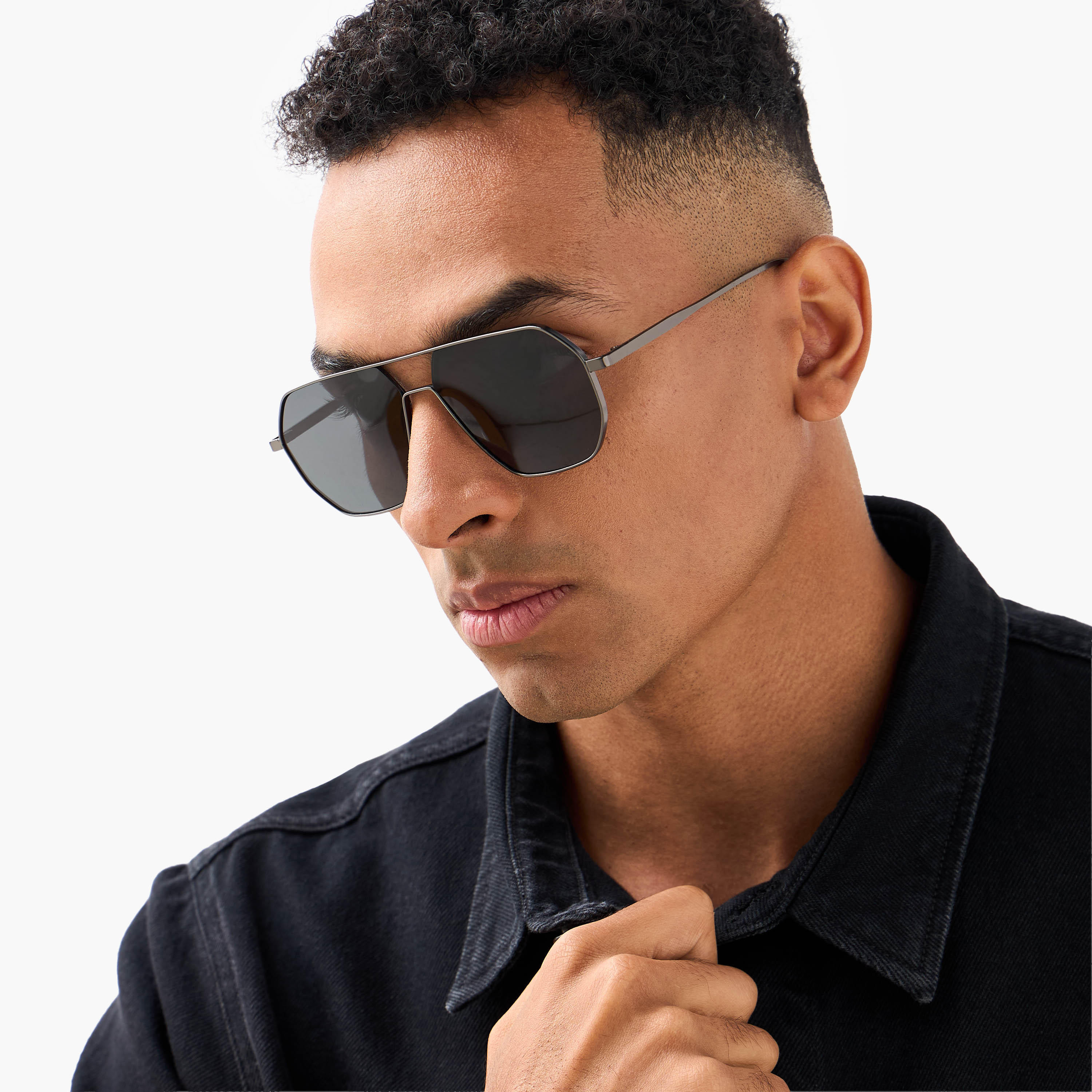 Men Aviator Grey Lens Sunglasses-men-sunglasses-image-2