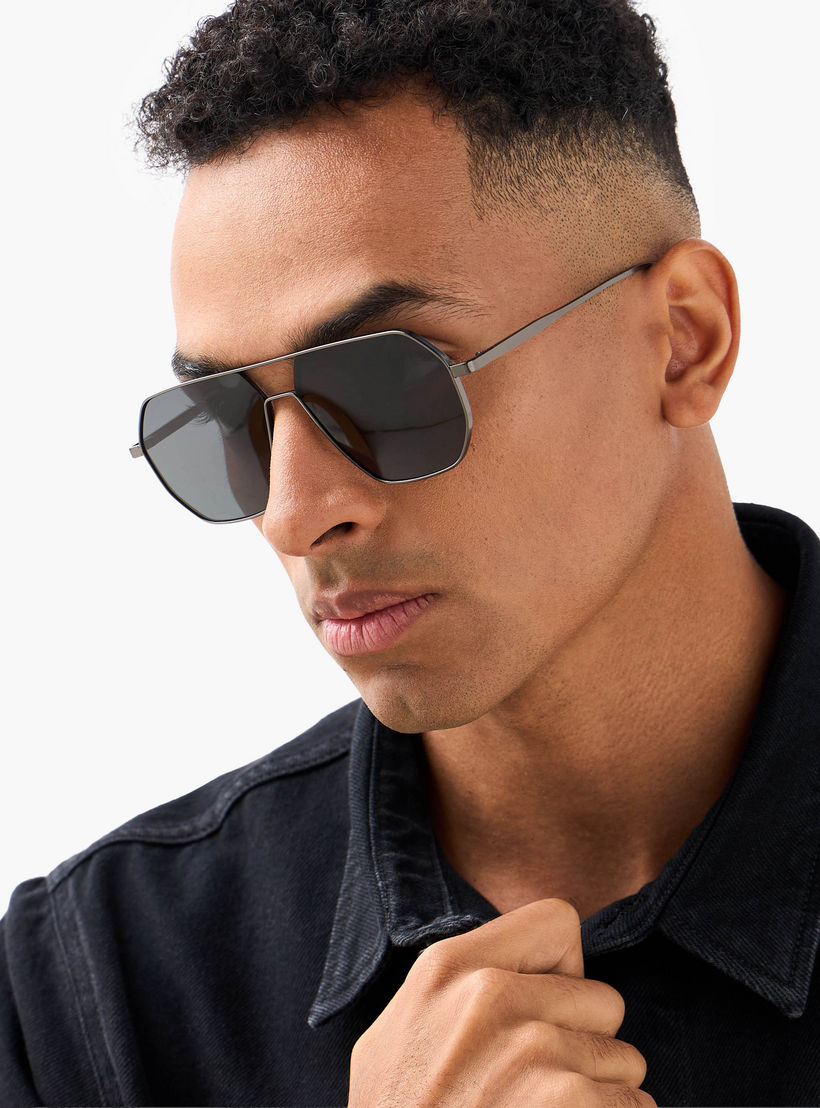Men Aviator Grey Lens Sunglasses-men-sunglasses-image-2