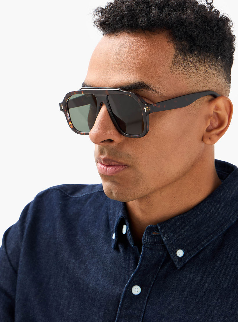 Men Navigator Grey Lens Sunglasses-men-sunglasses-image-2