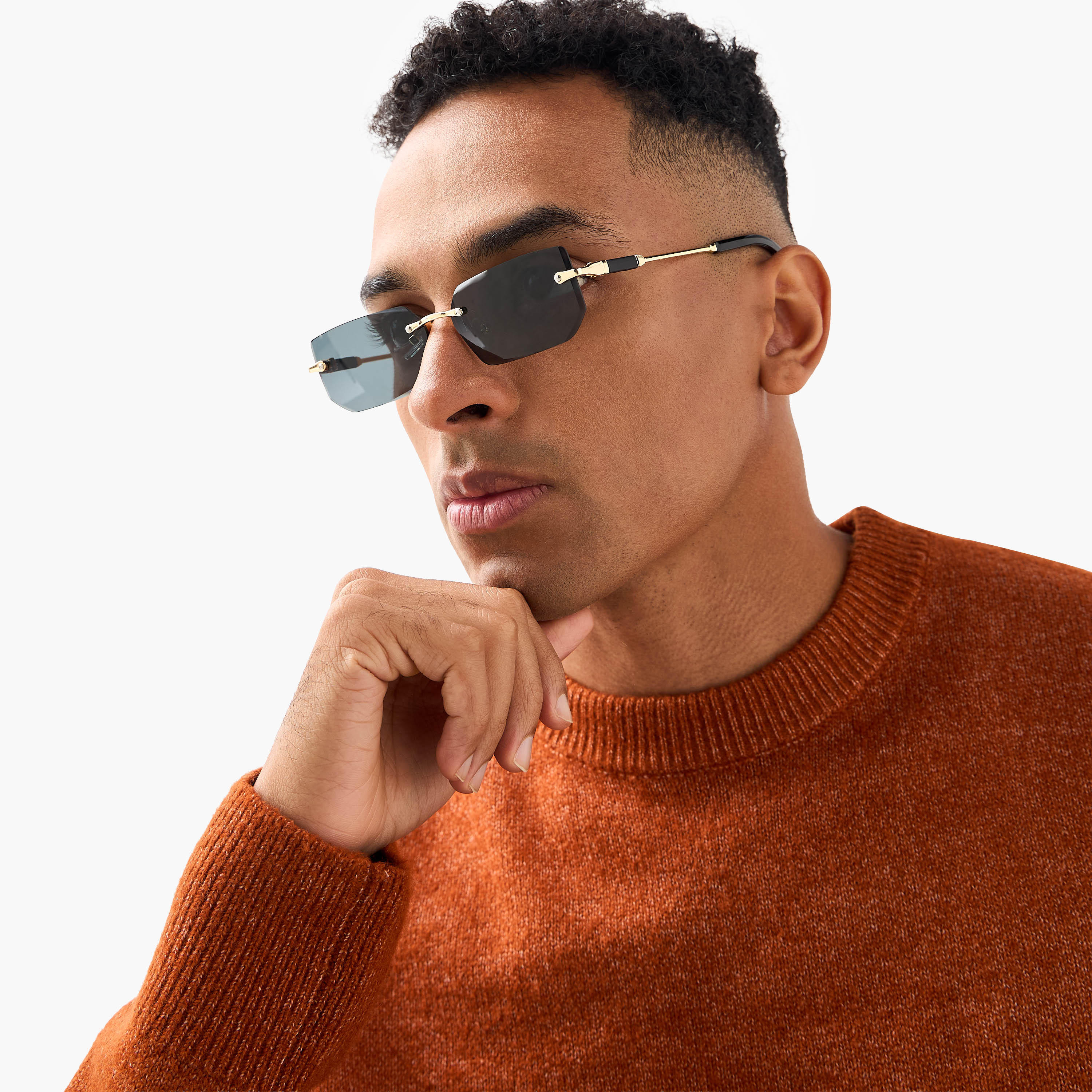 Men Black Lens Sunglasses-men-sunglasses-image-2