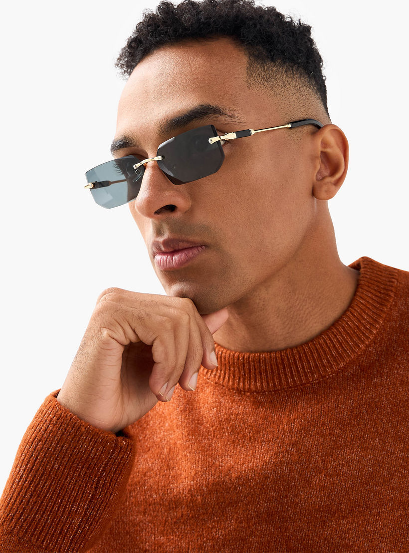 Men Black Lens Sunglasses-men-sunglasses-image-2