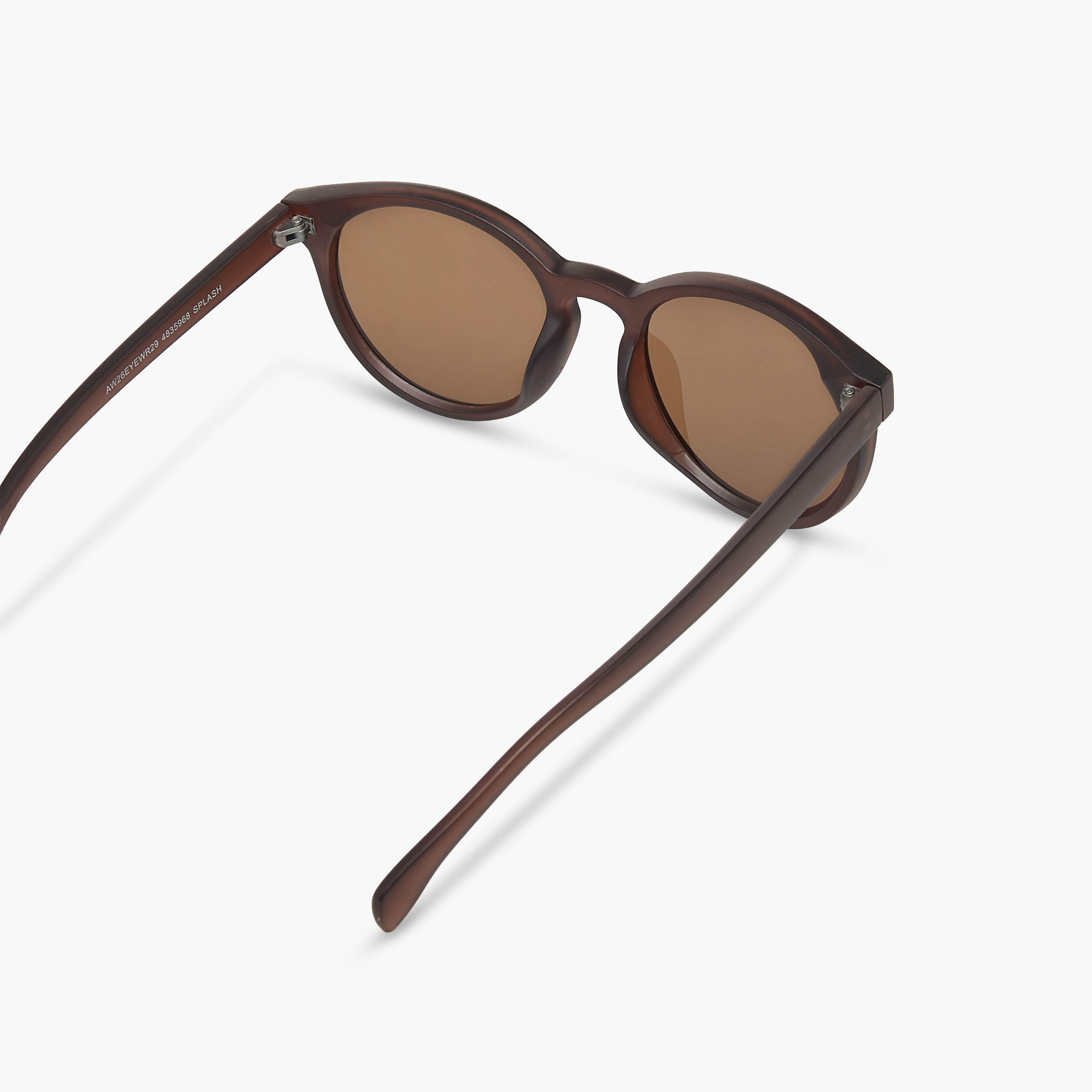 Men Round Brown Lens Sunglasses-men-sunglasses-image-5